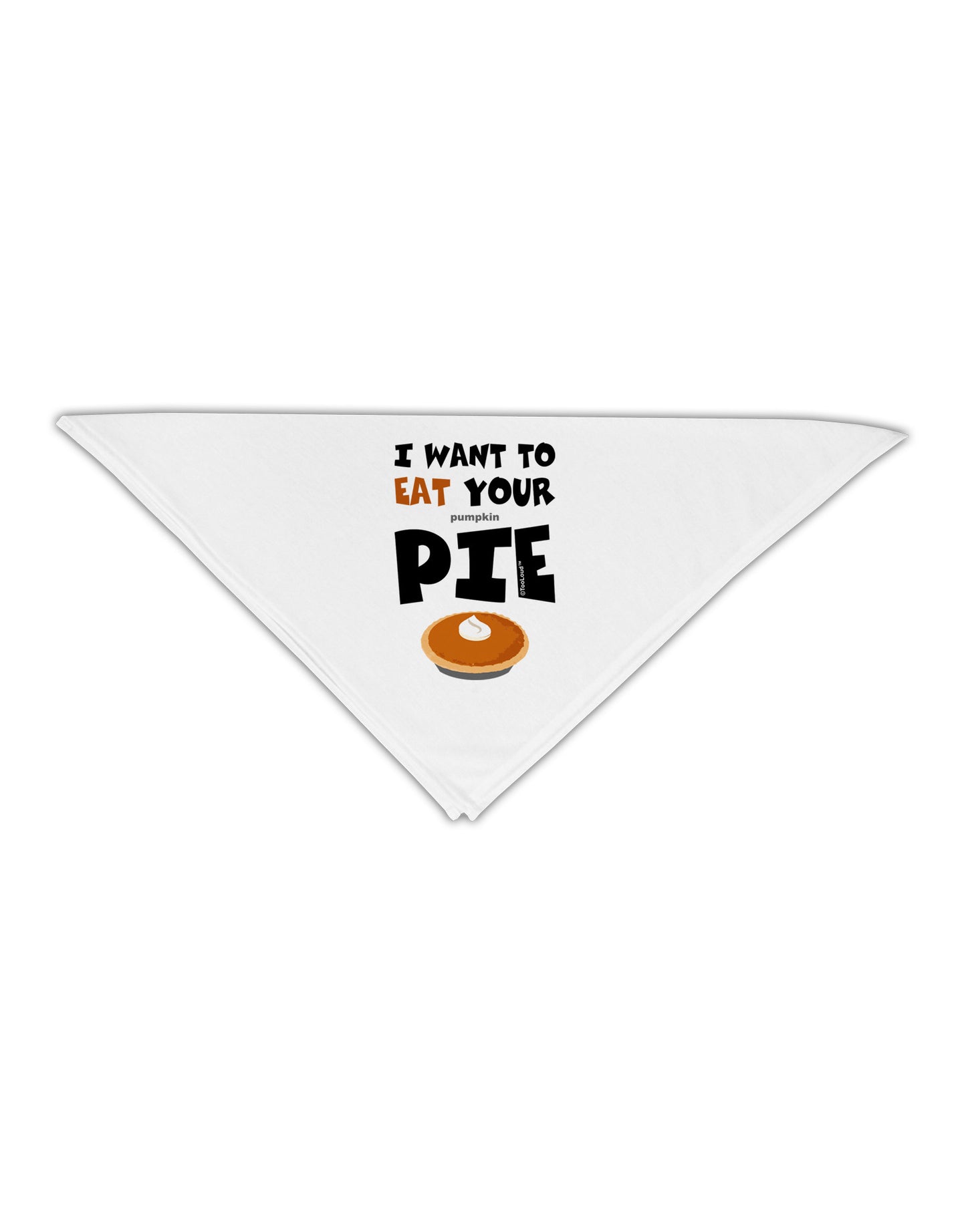 Eat Your Pie Adult 19" Square Bandana-Square Bandanas-TooLoud-White-One-Size-Adult-Davson Sales