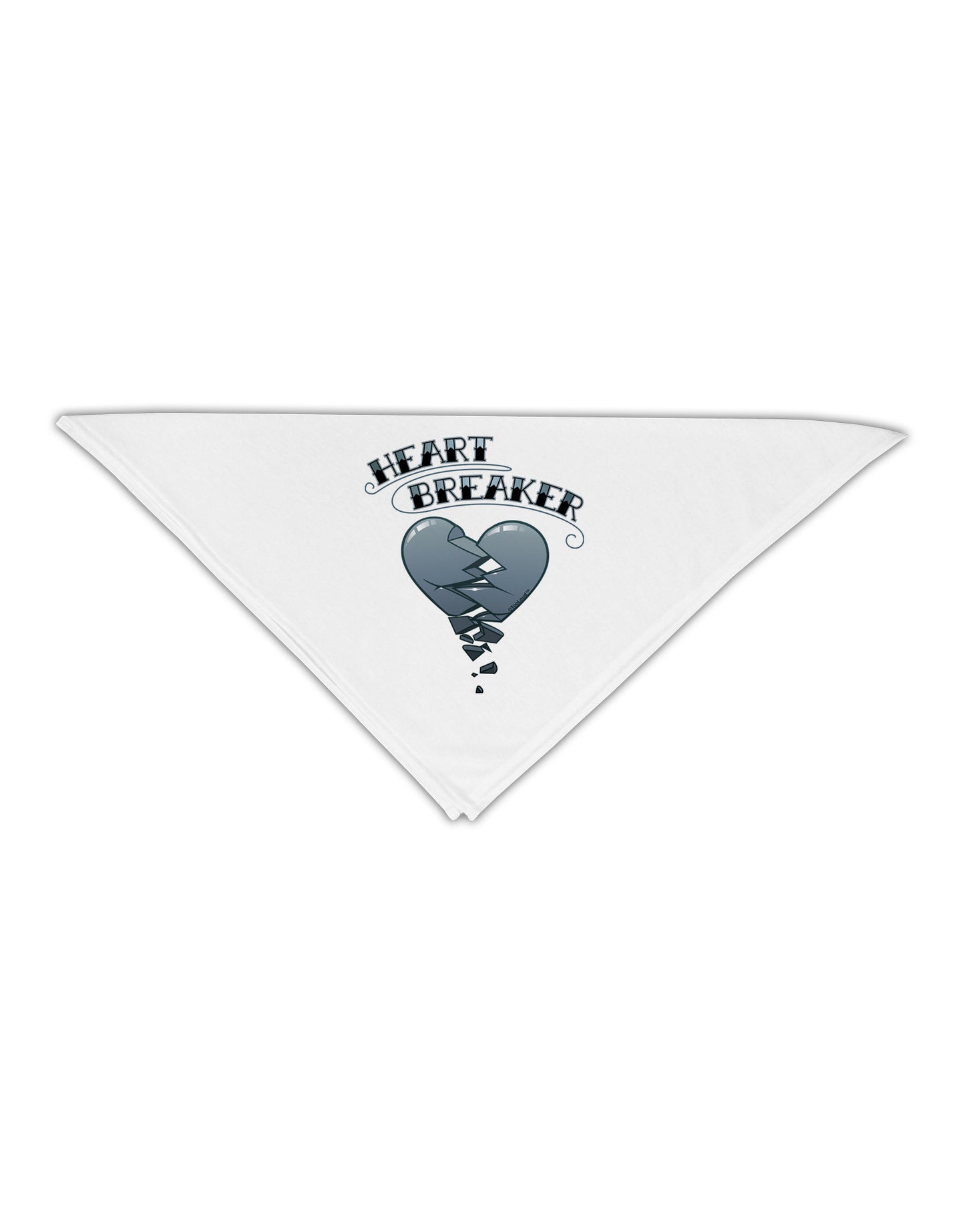 Heart Breaker Manly Adult 19" Square Bandana by-Square Bandanas-TooLoud-White-One-Size-Adult-Davson Sales
