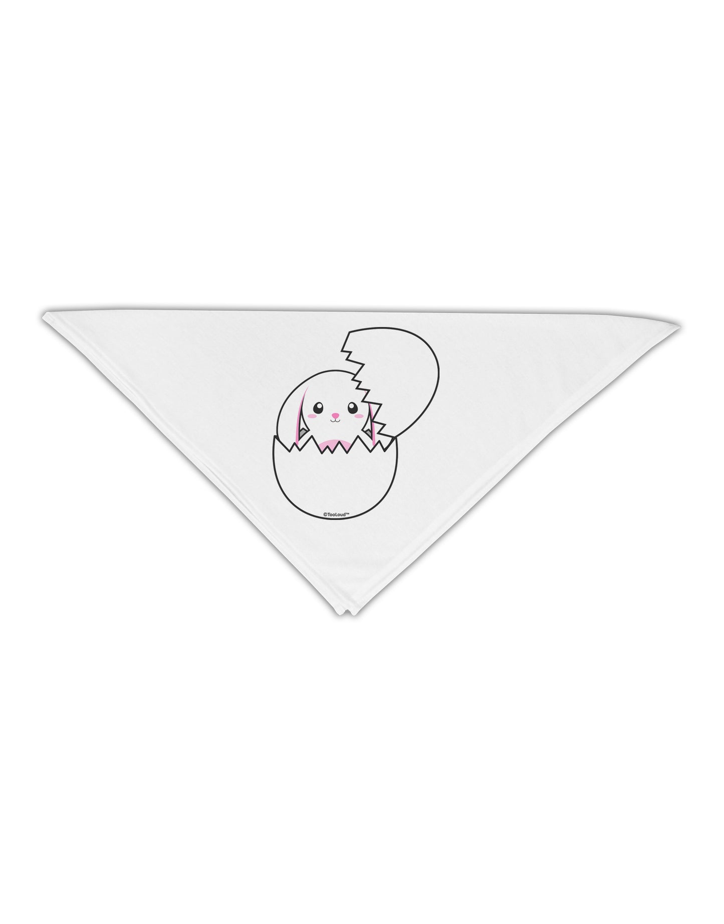 Cute Easter Bunny Hatching Adult 19" Square Bandana by TooLoud-Square Bandanas-TooLoud-White-One-Size-Adult-Davson Sales