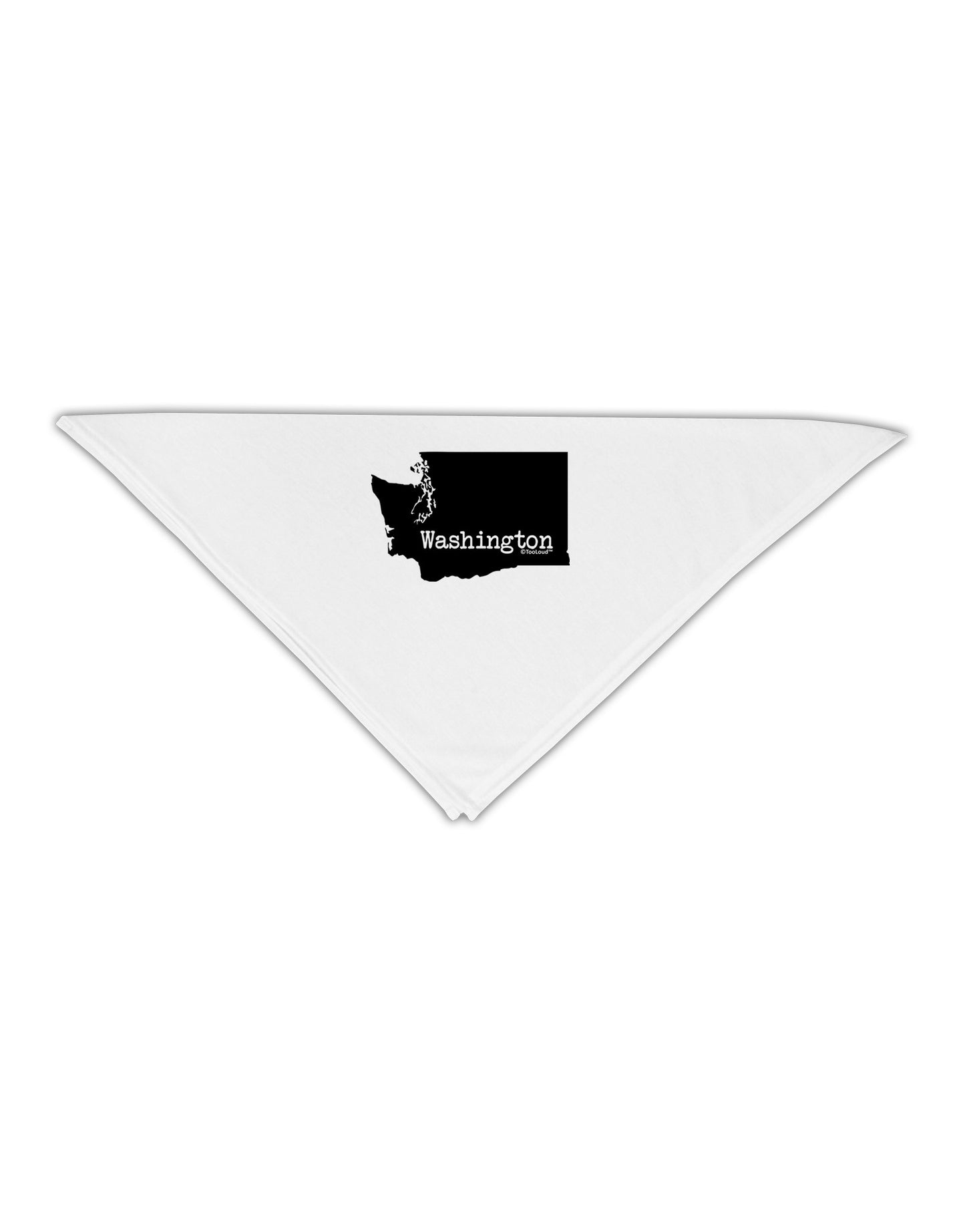 Washington - United States Shape Adult 19" Square Bandana-Square Bandanas-TooLoud-White-One-Size-Adult-Davson Sales