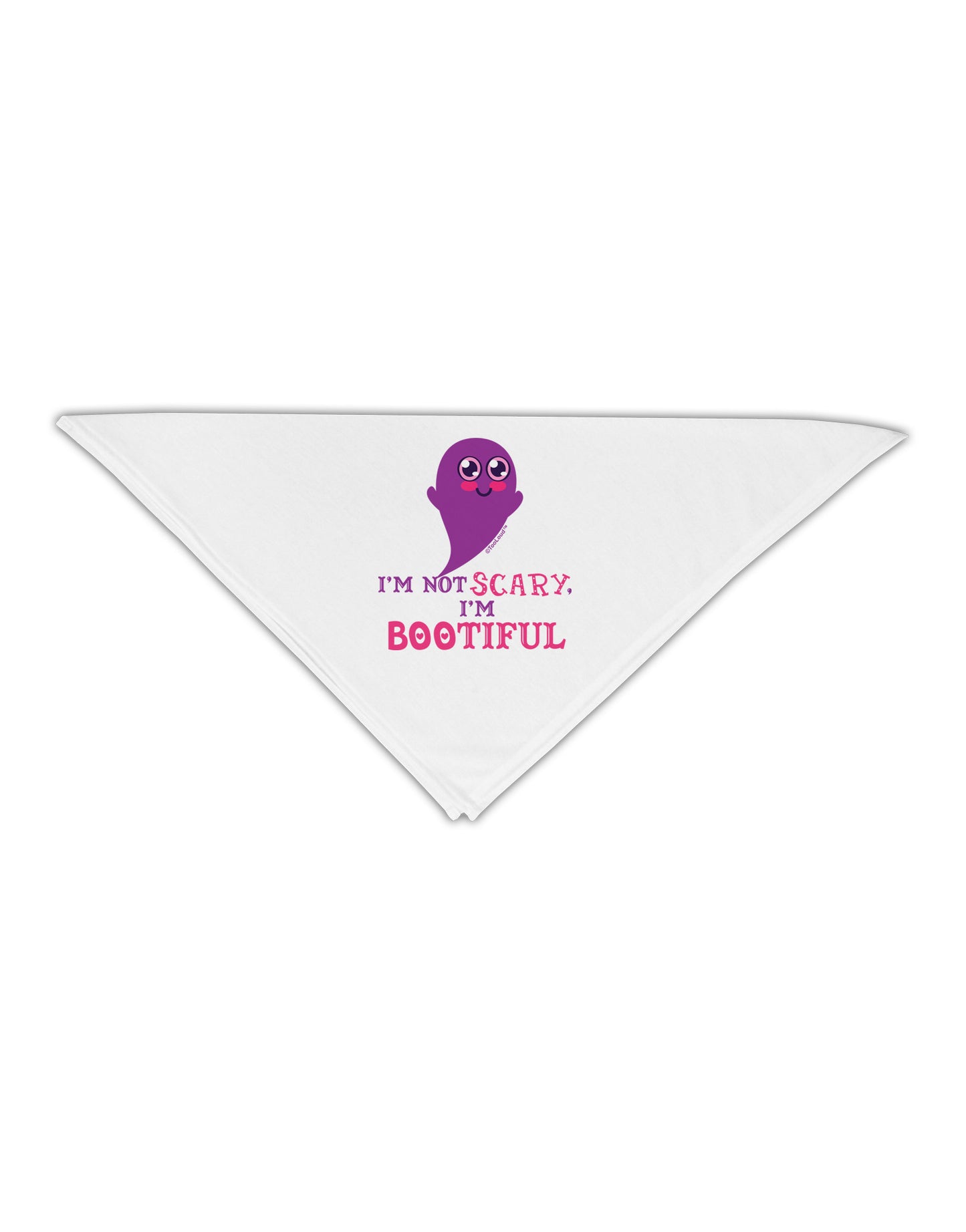 BOOtiful Ghost Purple Adult 19" Square Bandana-Square Bandanas-TooLoud-White-One-Size-Adult-Davson Sales