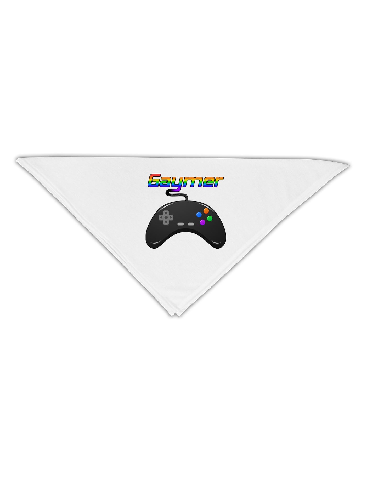 Gaymer Color Adult 19" Square Bandana-Square Bandanas-TooLoud-White-One-Size-Adult-Davson Sales