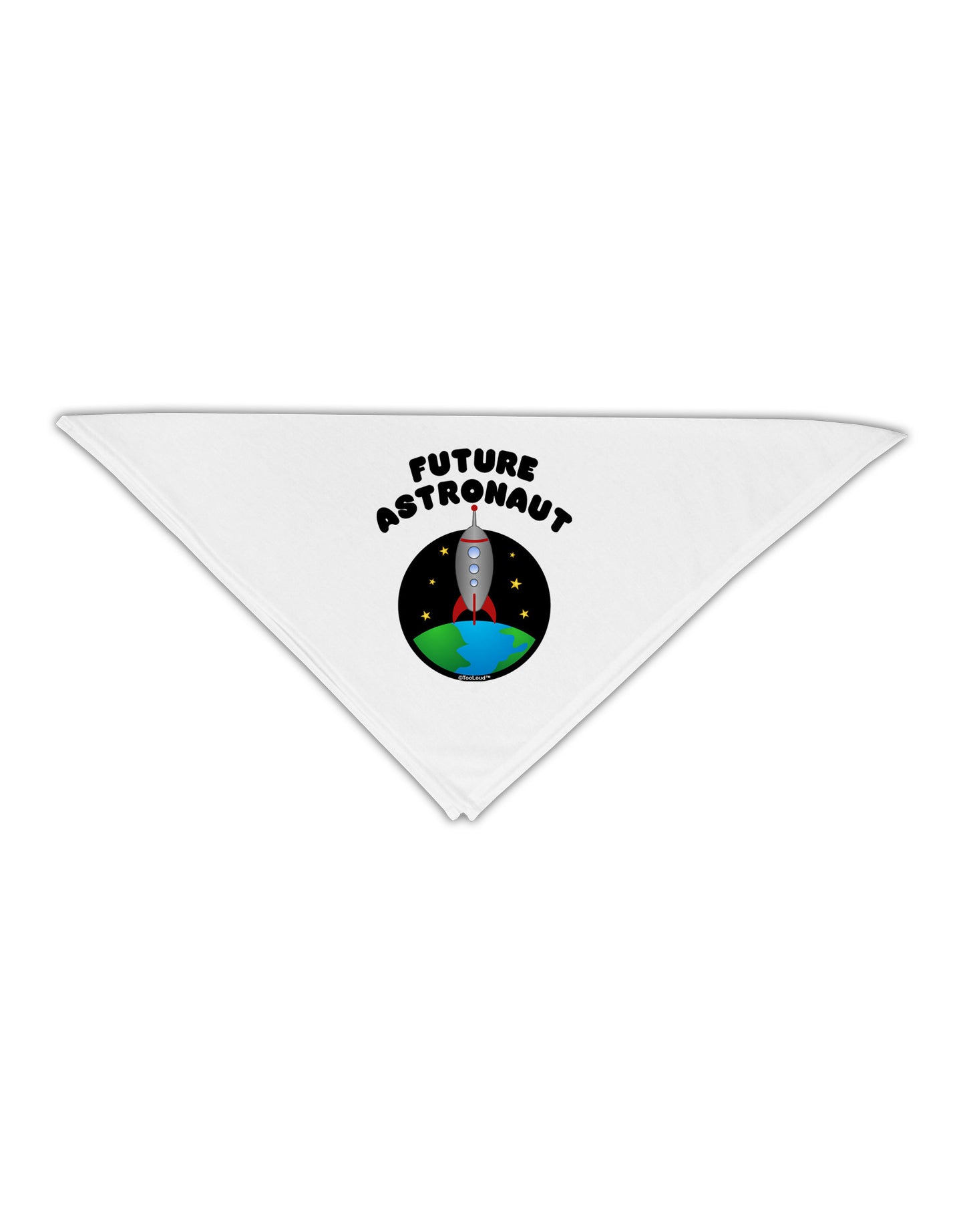 Future Astronaut Color Adult 19" Square Bandana-Square Bandanas-TooLoud-White-One-Size-Adult-Davson Sales