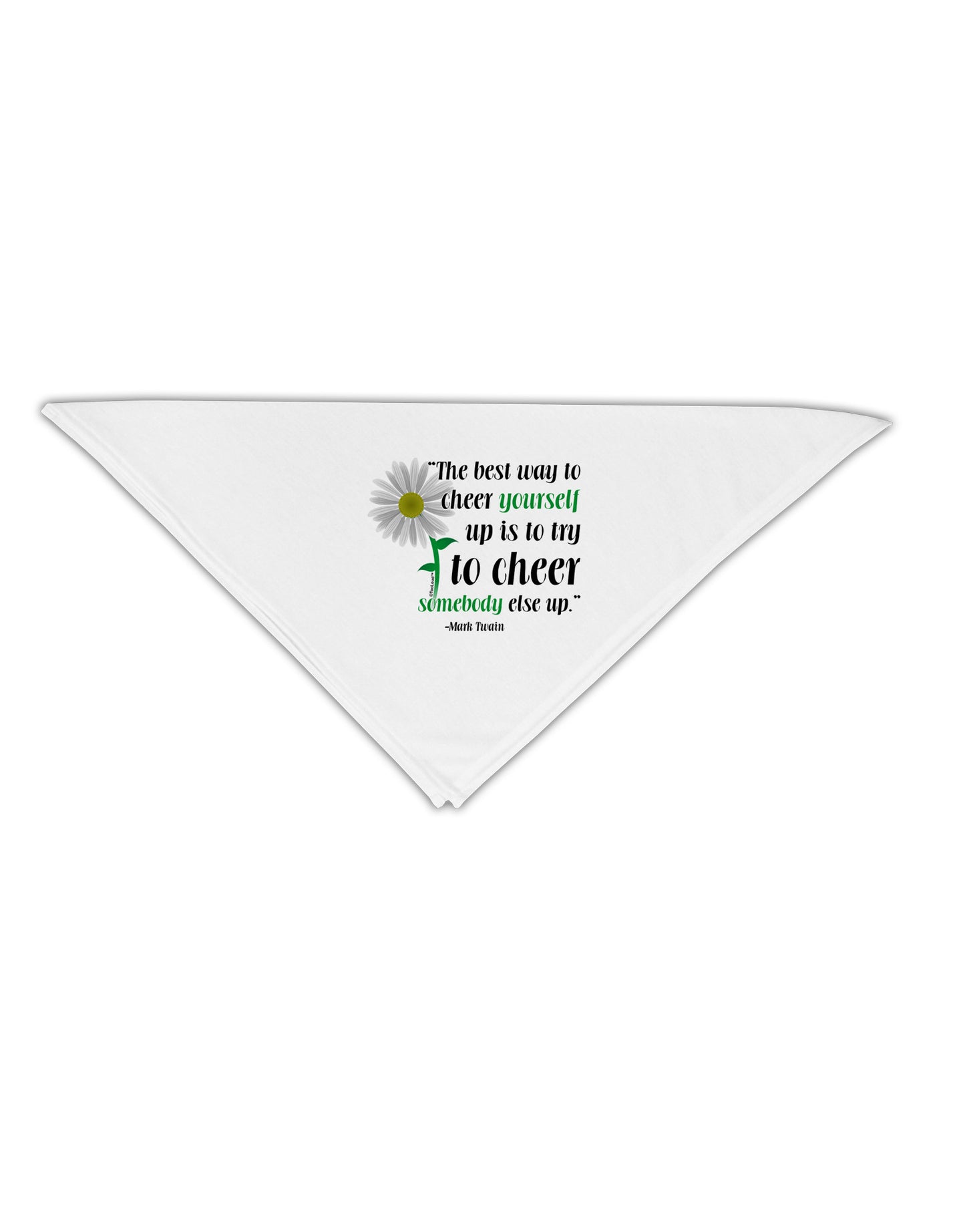 Cheer Yourself Up Mark Twain Adult 19" Square Bandana-Square Bandanas-TooLoud-White-One-Size-Adult-Davson Sales