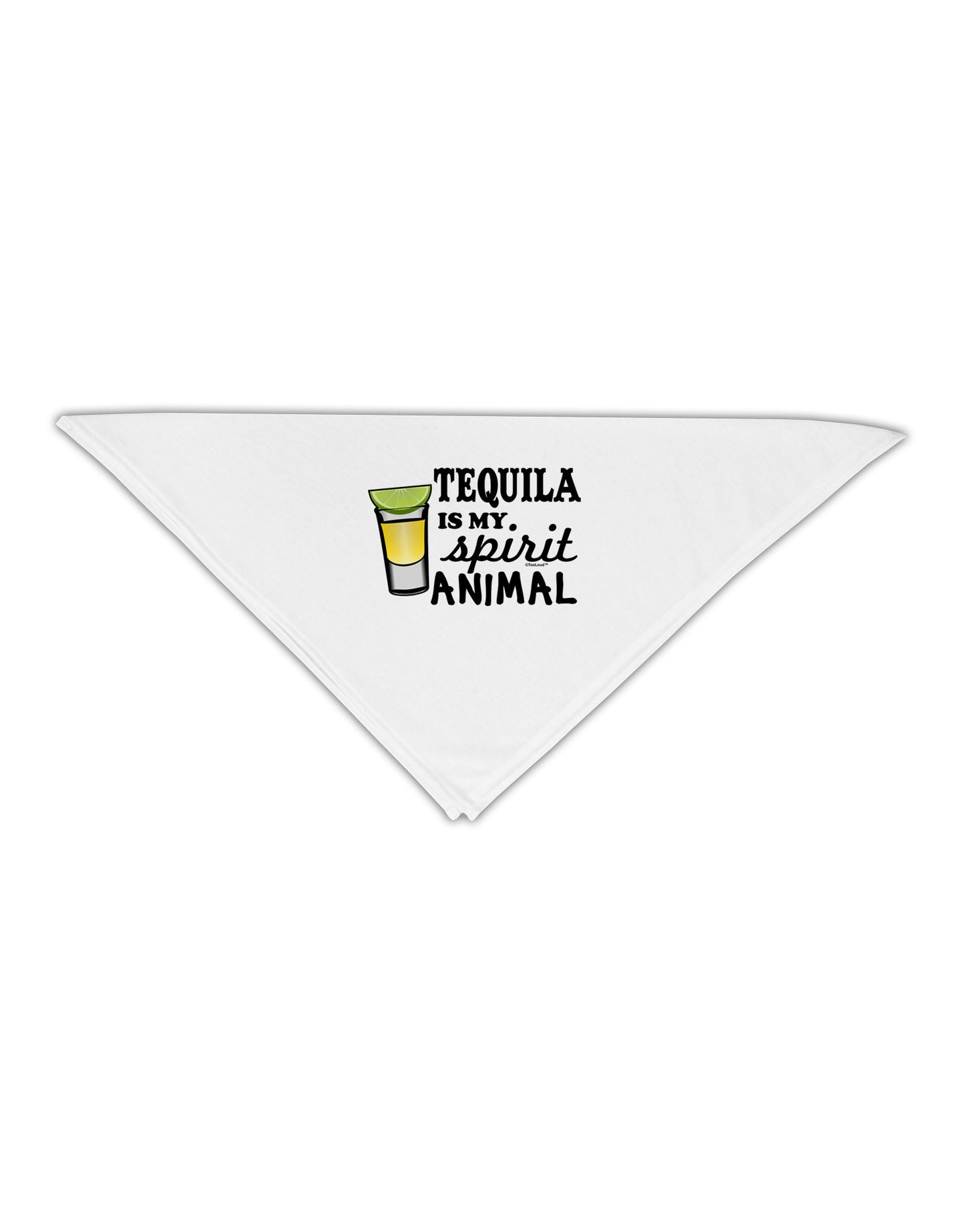 Tequila Is My Spirit Animal Adult 19" Square Bandana-Square Bandanas-TooLoud-White-One-Size-Adult-Davson Sales