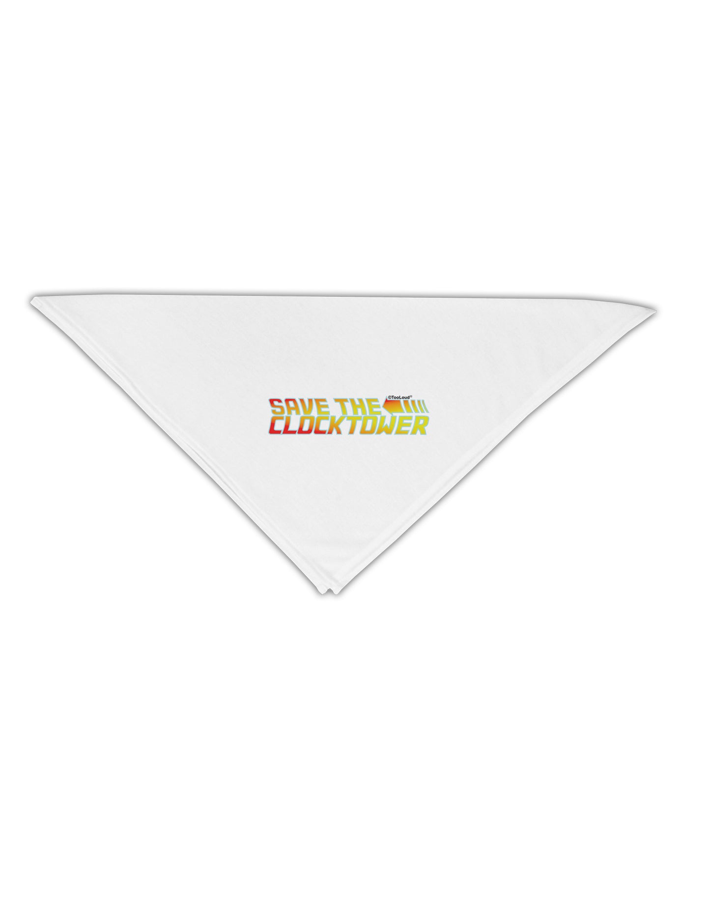 Save The Clock Tower Adult 19" Square Bandana by TooLoud-Square Bandanas-TooLoud-White-One-Size-Adult-Davson Sales