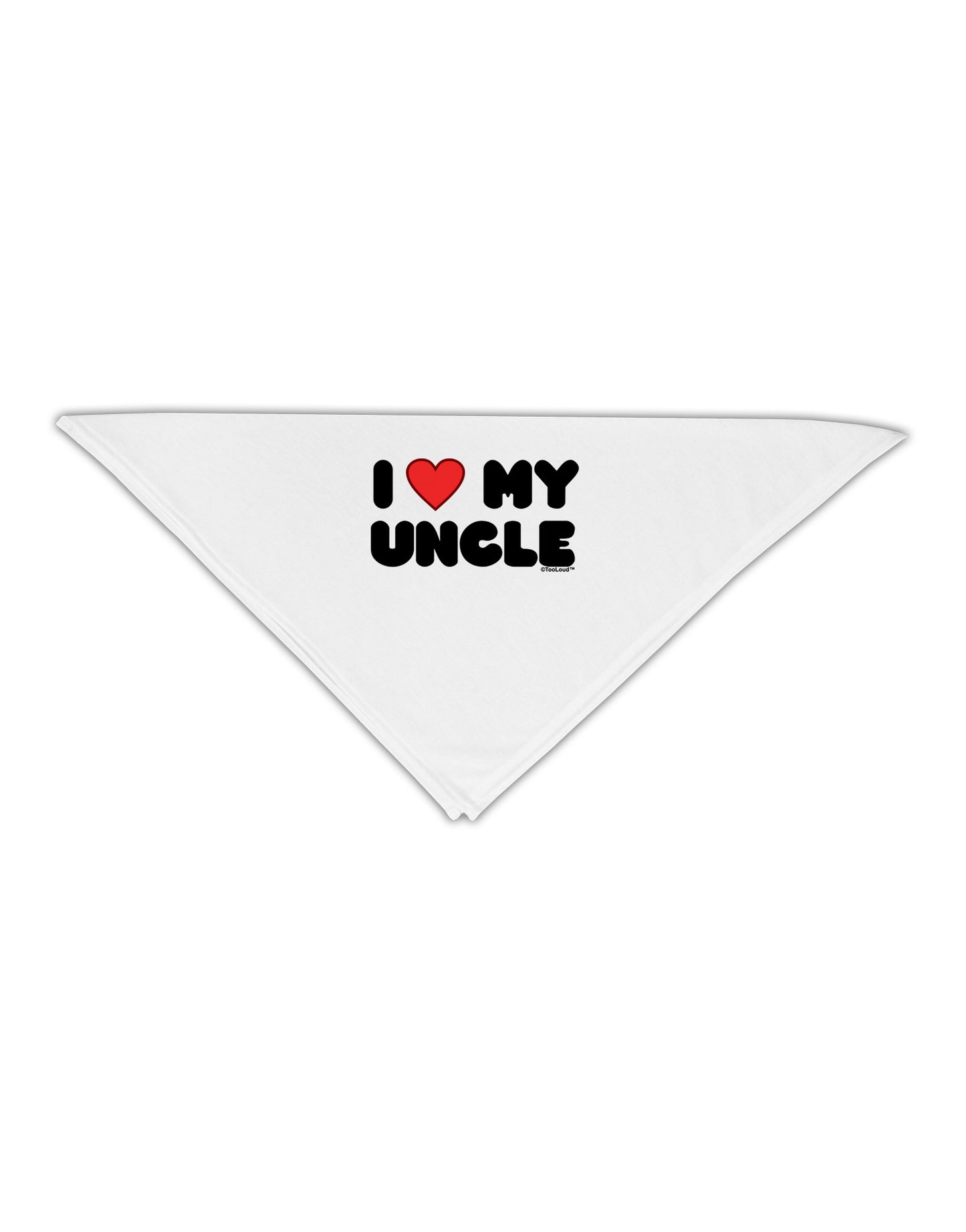 I Heart My Uncle Adult 19" Square Bandana by TooLoud-Square Bandanas-TooLoud-White-One-Size-Adult-Davson Sales