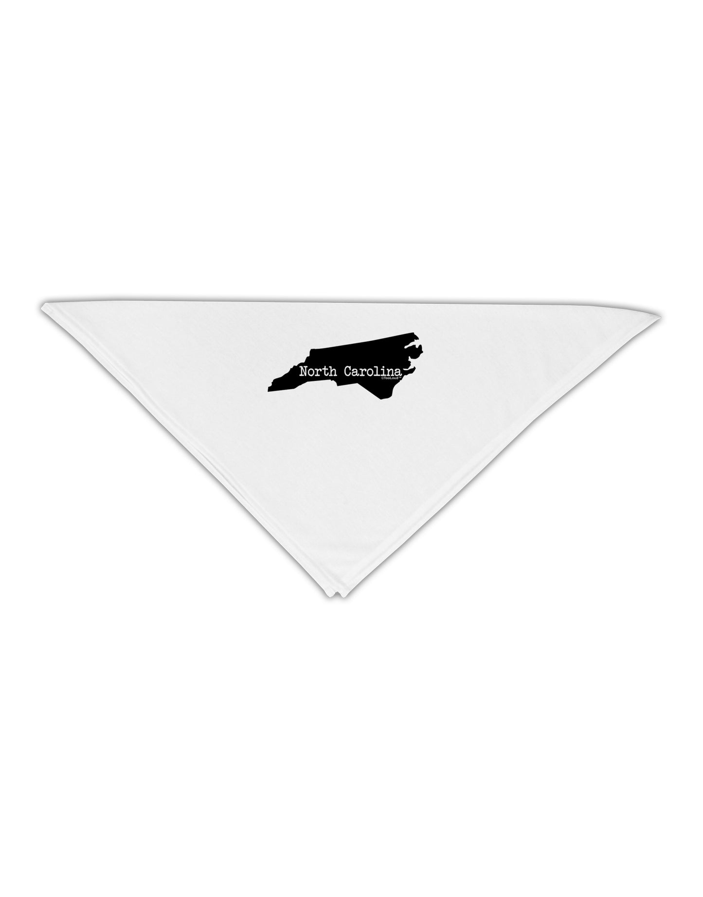 North Carolina - United States Shape Adult 19" Square Bandana by TooLoud-Square Bandanas-TooLoud-White-One-Size-Adult-Davson Sales