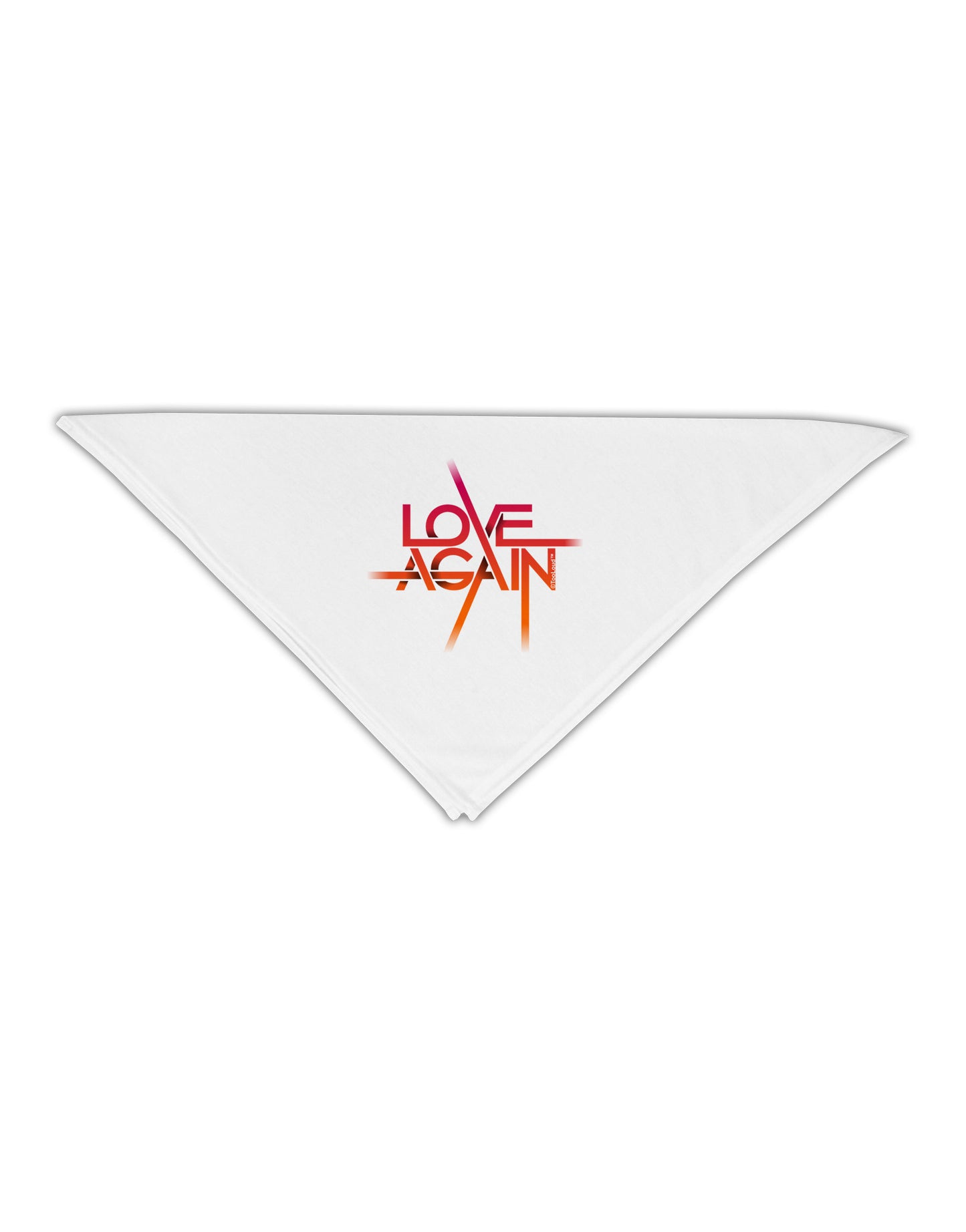 Love Again Typography Adult 19" Square Bandana-Square Bandanas-TooLoud-White-One-Size-Adult-Davson Sales