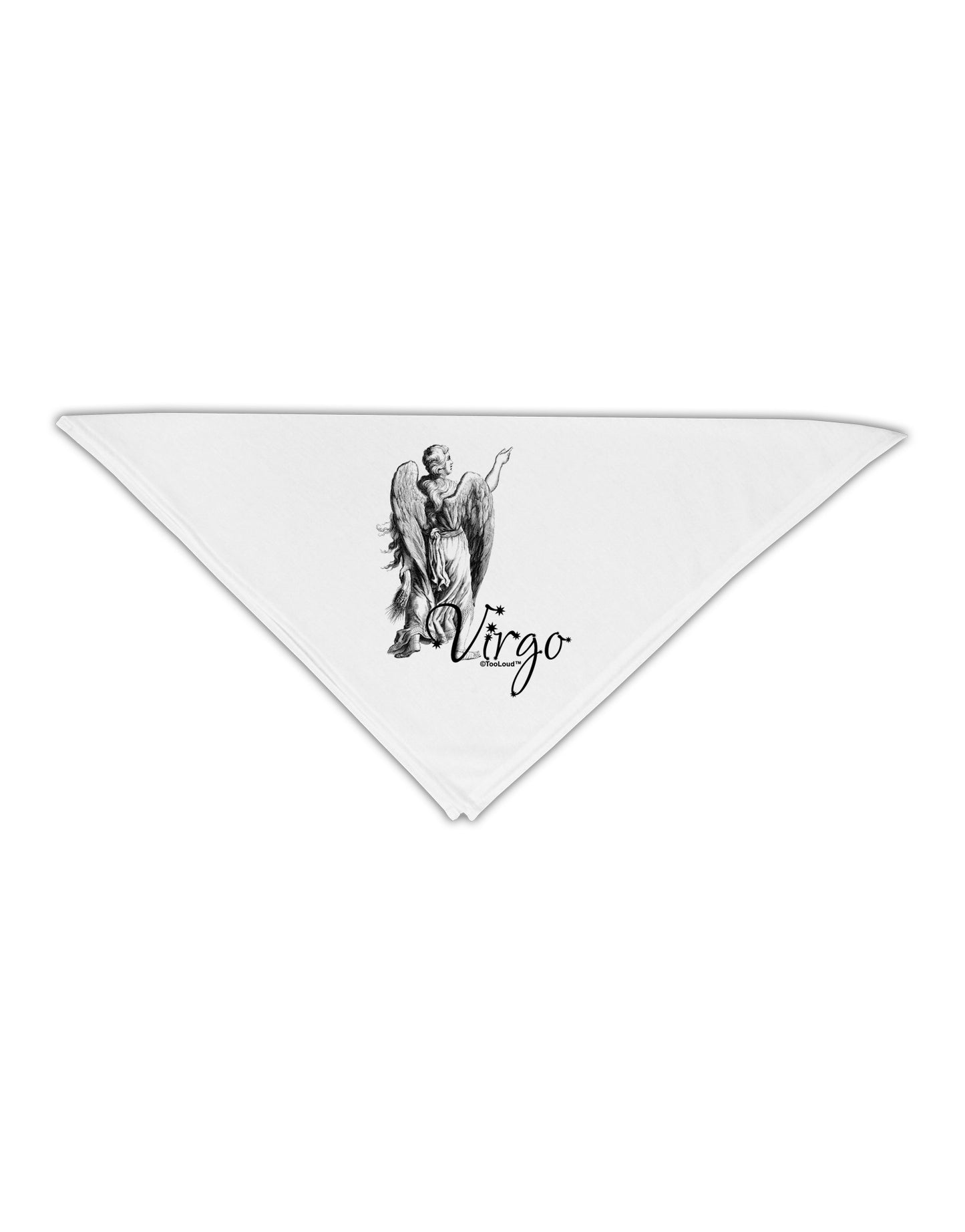 Virgo Illustration Adult 19" Square Bandana-Square Bandanas-TooLoud-White-One-Size-Adult-Davson Sales