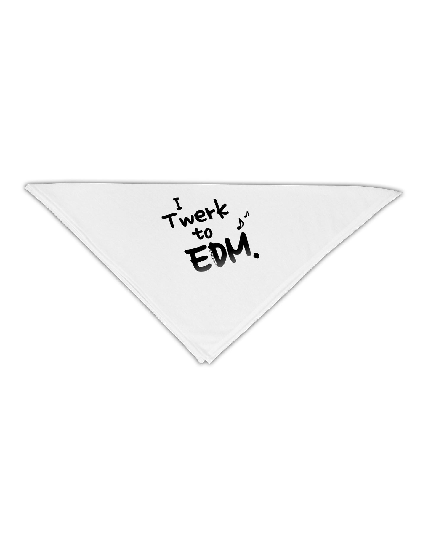 Twerk To EDM BnW Adult 19" Square Bandana-Square Bandanas-TooLoud-White-One-Size-Adult-Davson Sales