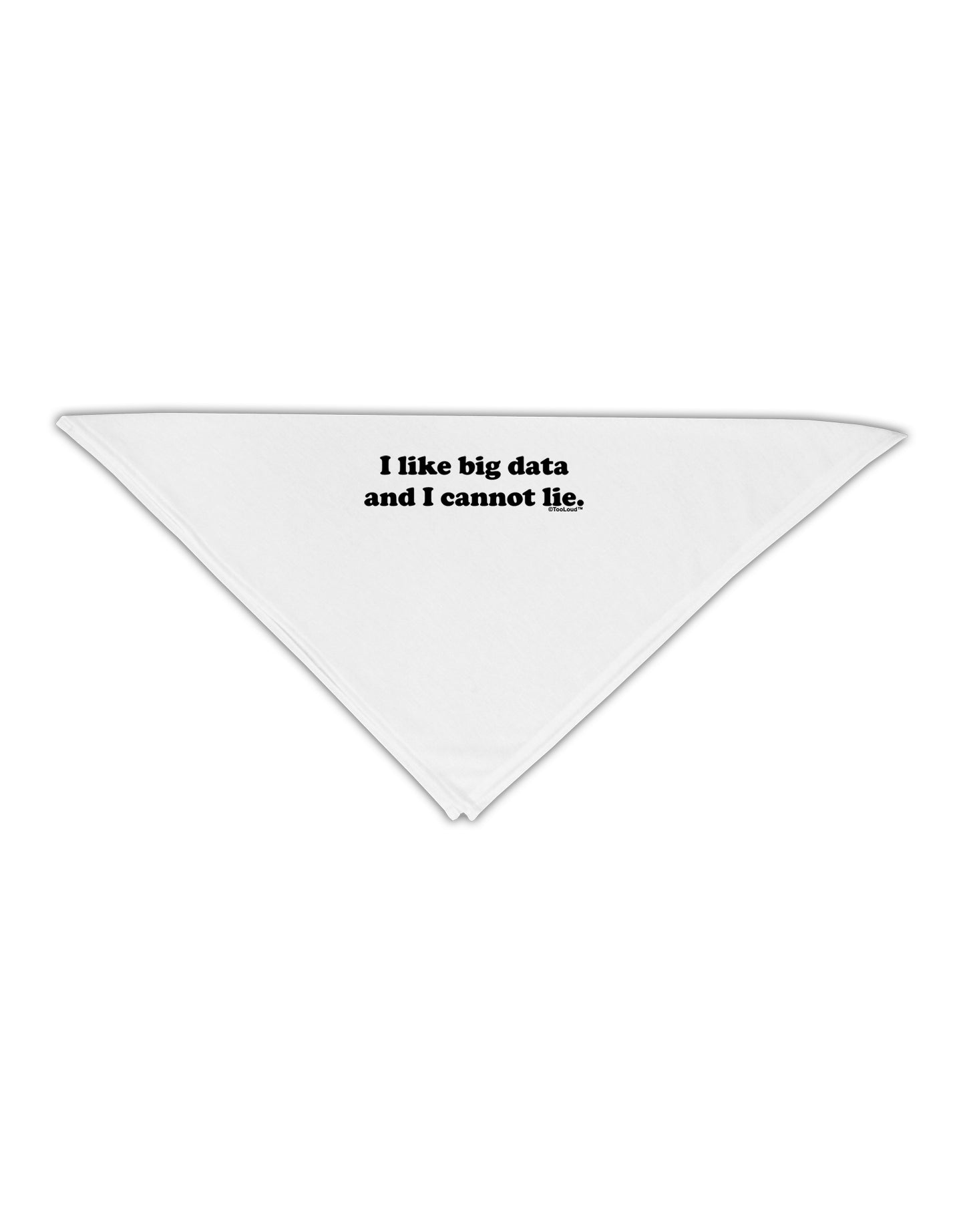 I Like Big Data Adult 19" Square Bandana by TooLoud-Square Bandanas-TooLoud-White-One-Size-Adult-Davson Sales