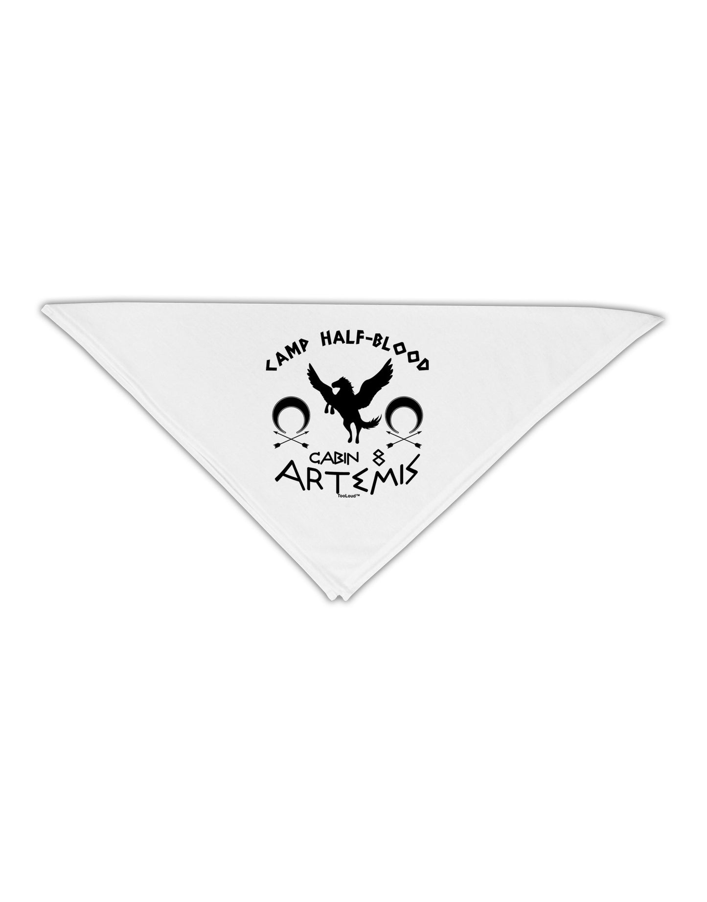 Camp Half Blood Cabin 8 Artemis Adult 19" Square Bandana-Square Bandanas-TooLoud-White-One-Size-Adult-Davson Sales