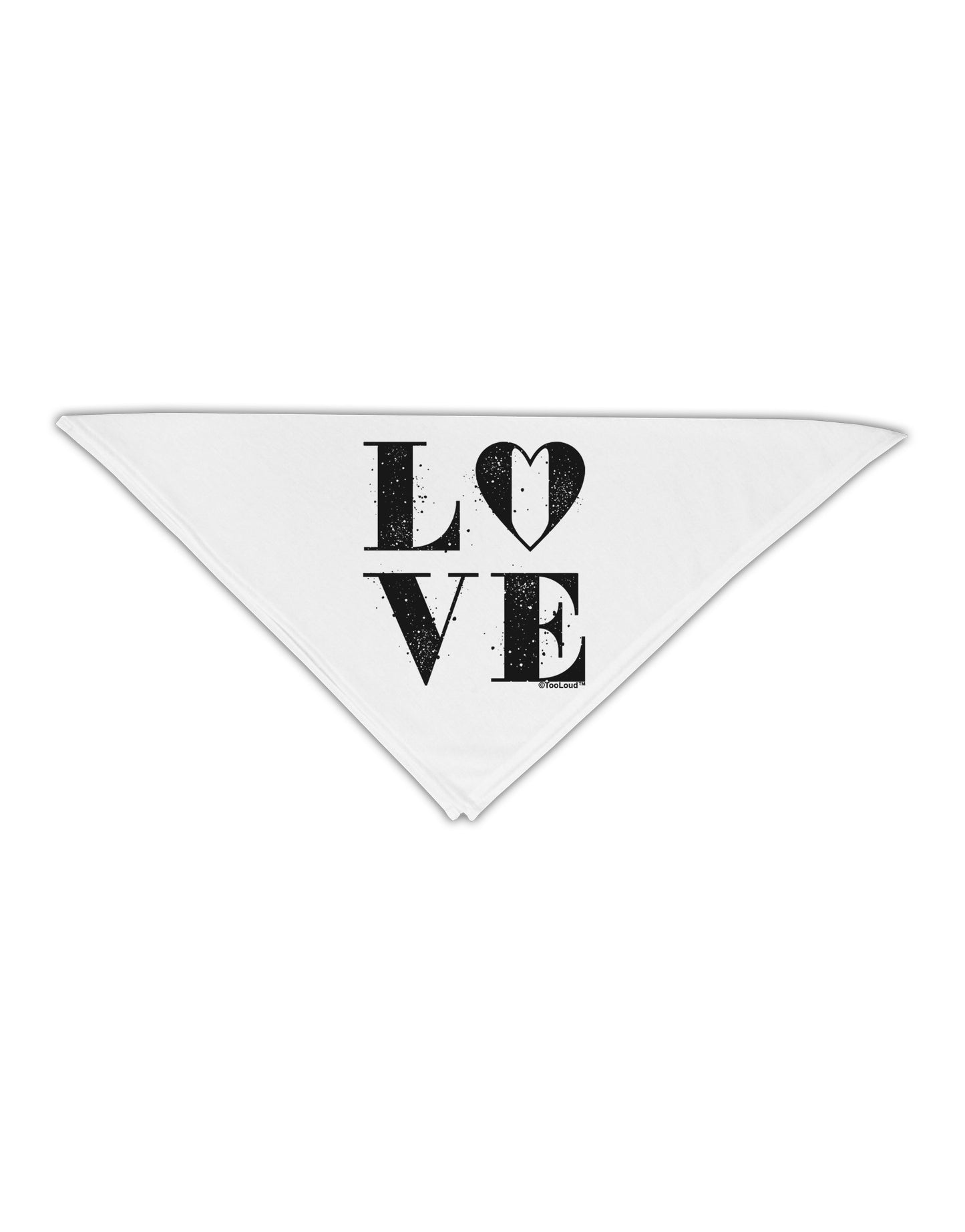 Love Splatter Adult 19" Square Bandana-Square Bandanas-TooLoud-White-One-Size-Adult-Davson Sales