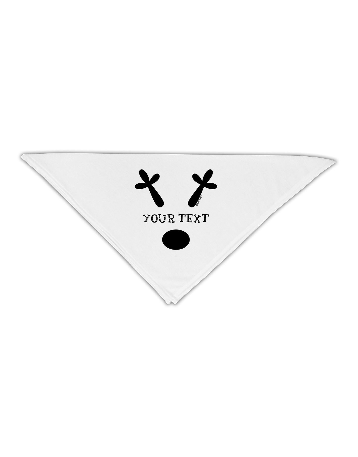 Personalized Matching Reindeer Family Design - Your Text Adult 19" Square Bandana-Square Bandanas-TooLoud-White-One-Size-Adult-Davson Sales