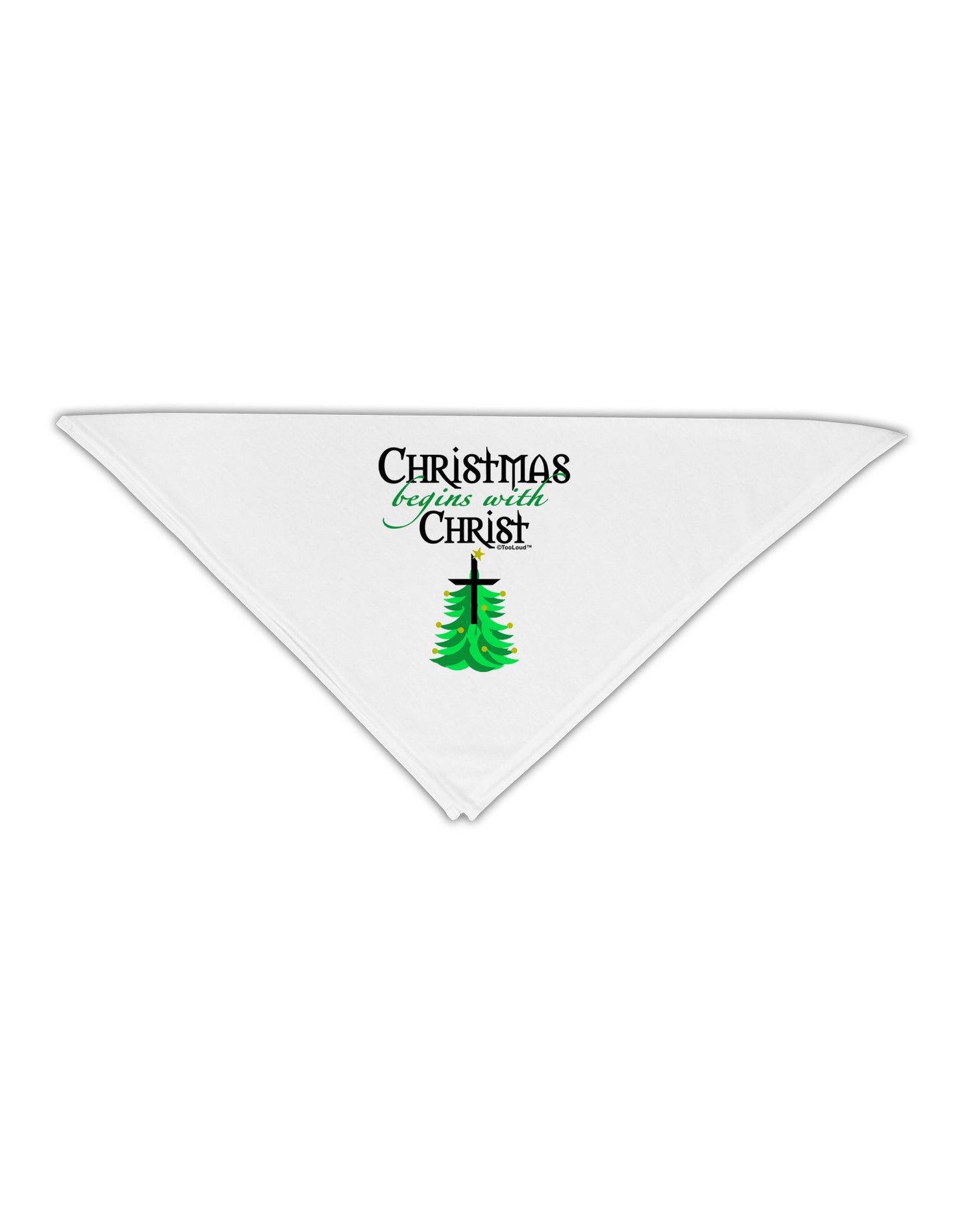 Begins With Christ Adult 19" Square Bandana-Square Bandanas-TooLoud-White-One-Size-Adult-Davson Sales
