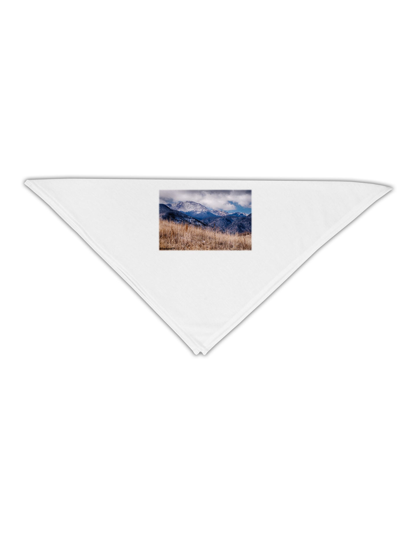 Pikes Peak CO Mountains Adult 19" Square Bandana by TooLoud-Square Bandanas-TooLoud-White-One-Size-Adult-Davson Sales