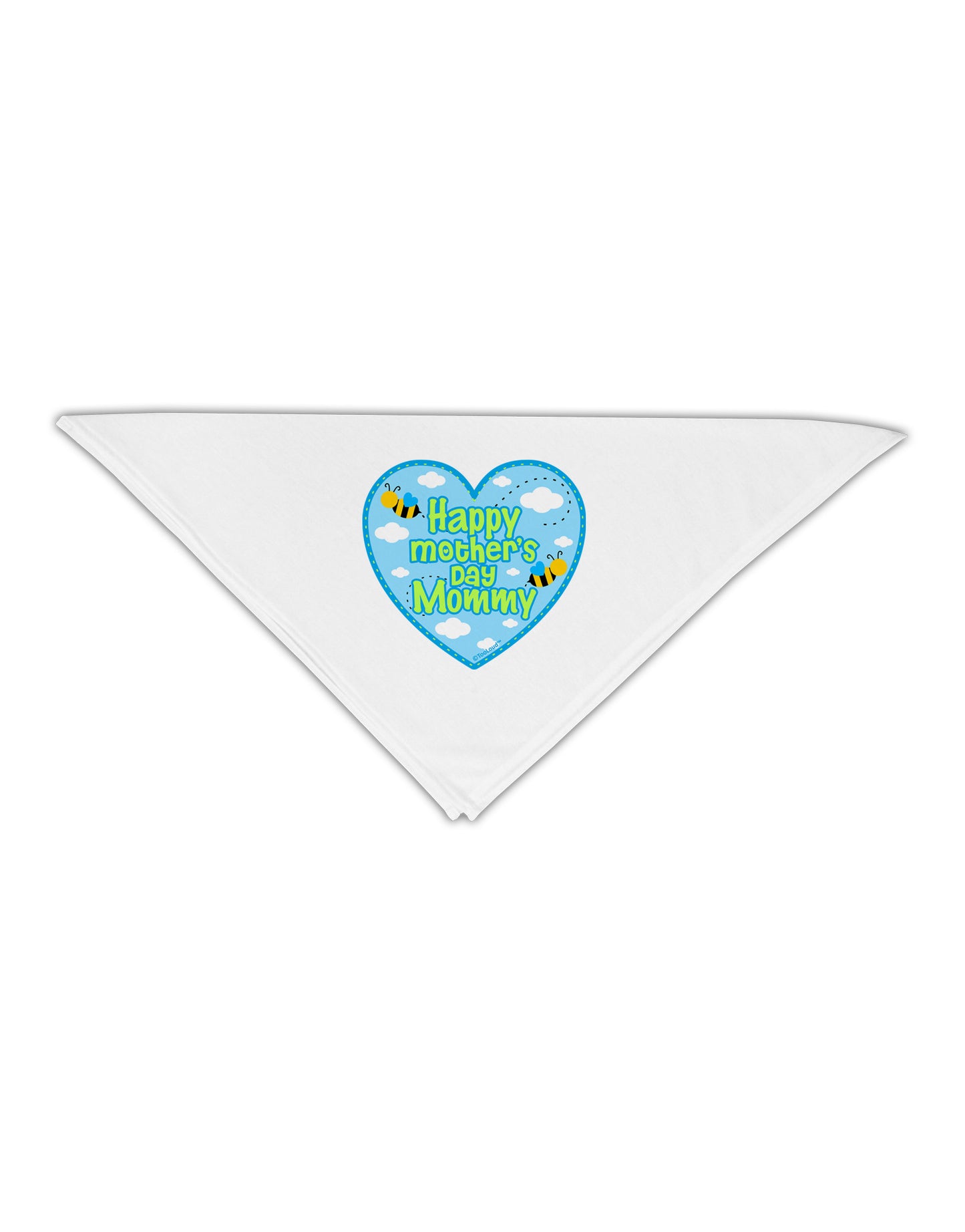 Happy Mother's Day Mommy - Blue Adult 19" Square Bandana by TooLoud-Square Bandanas-TooLoud-White-One-Size-Adult-Davson Sales