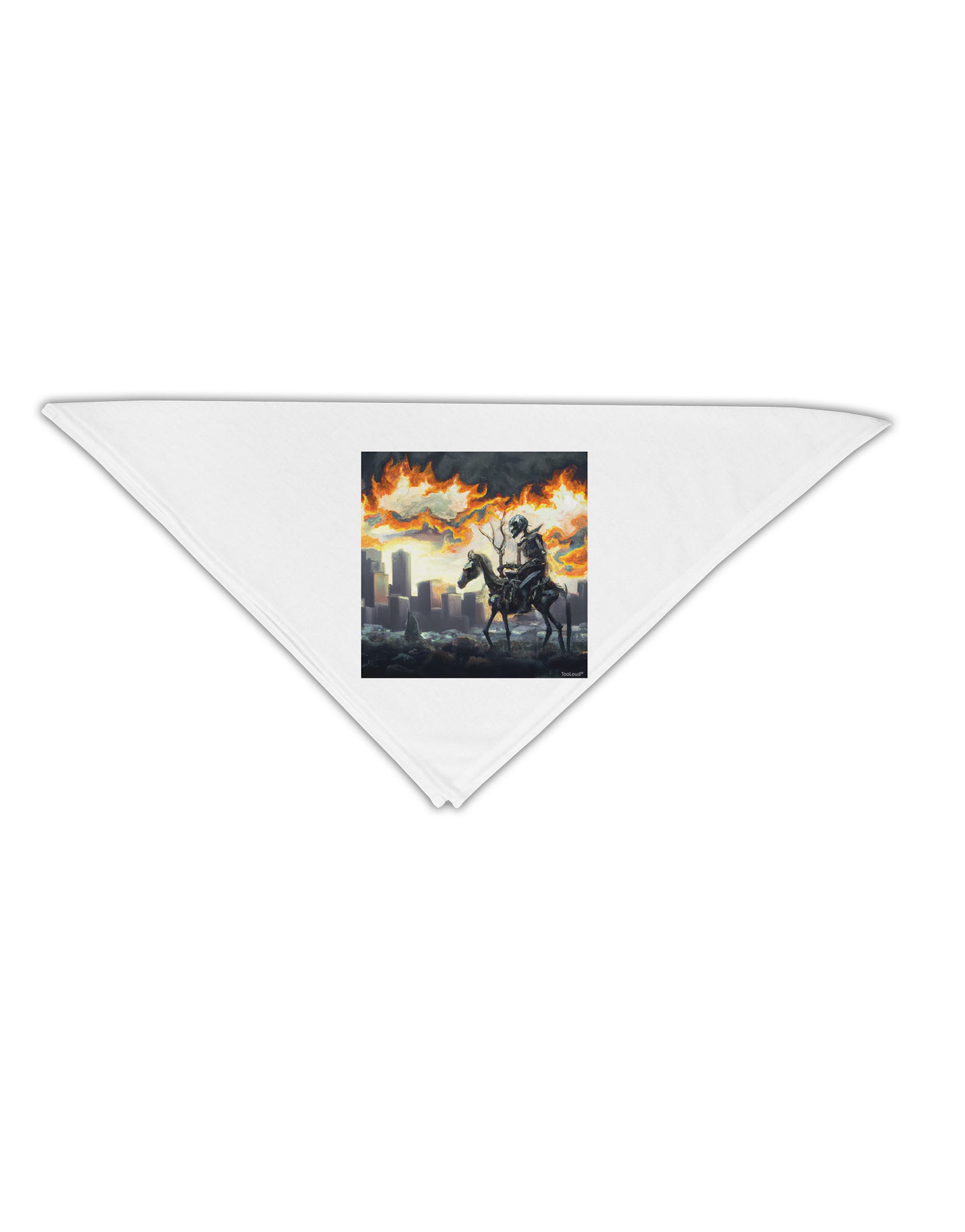 Grimm Reaper Halloween Design Adult 19 Inch Square Bandana-Mens-Bandanas-TooLoud-White-One-Size-Adult-Davson Sales