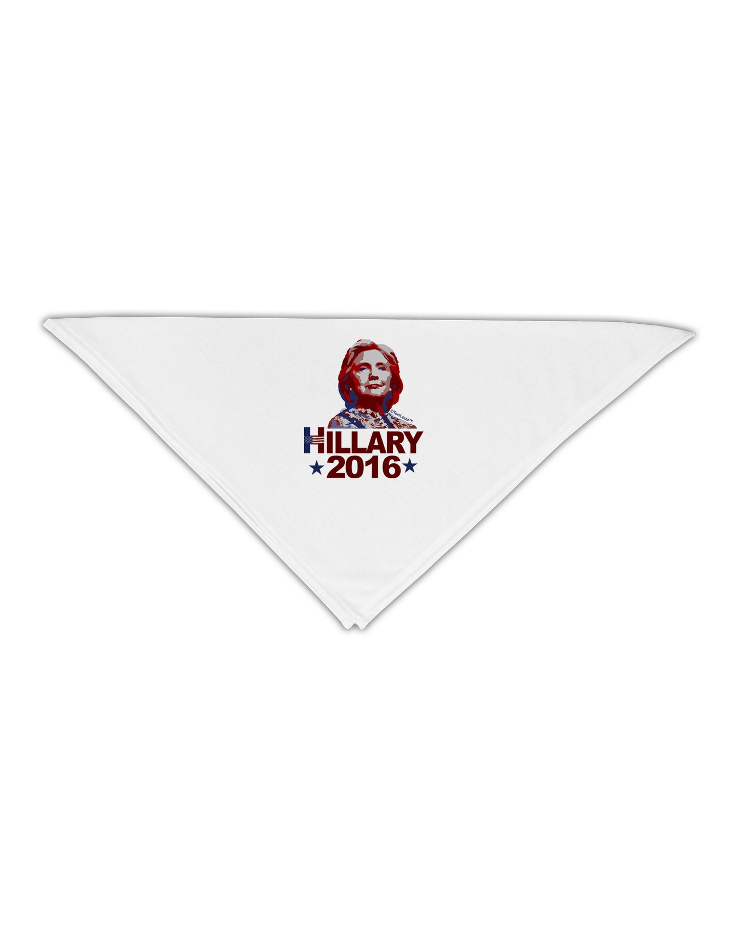Hillary 2016 Face Adult 19" Square Bandana-Square Bandanas-TooLoud-White-One-Size-Adult-Davson Sales