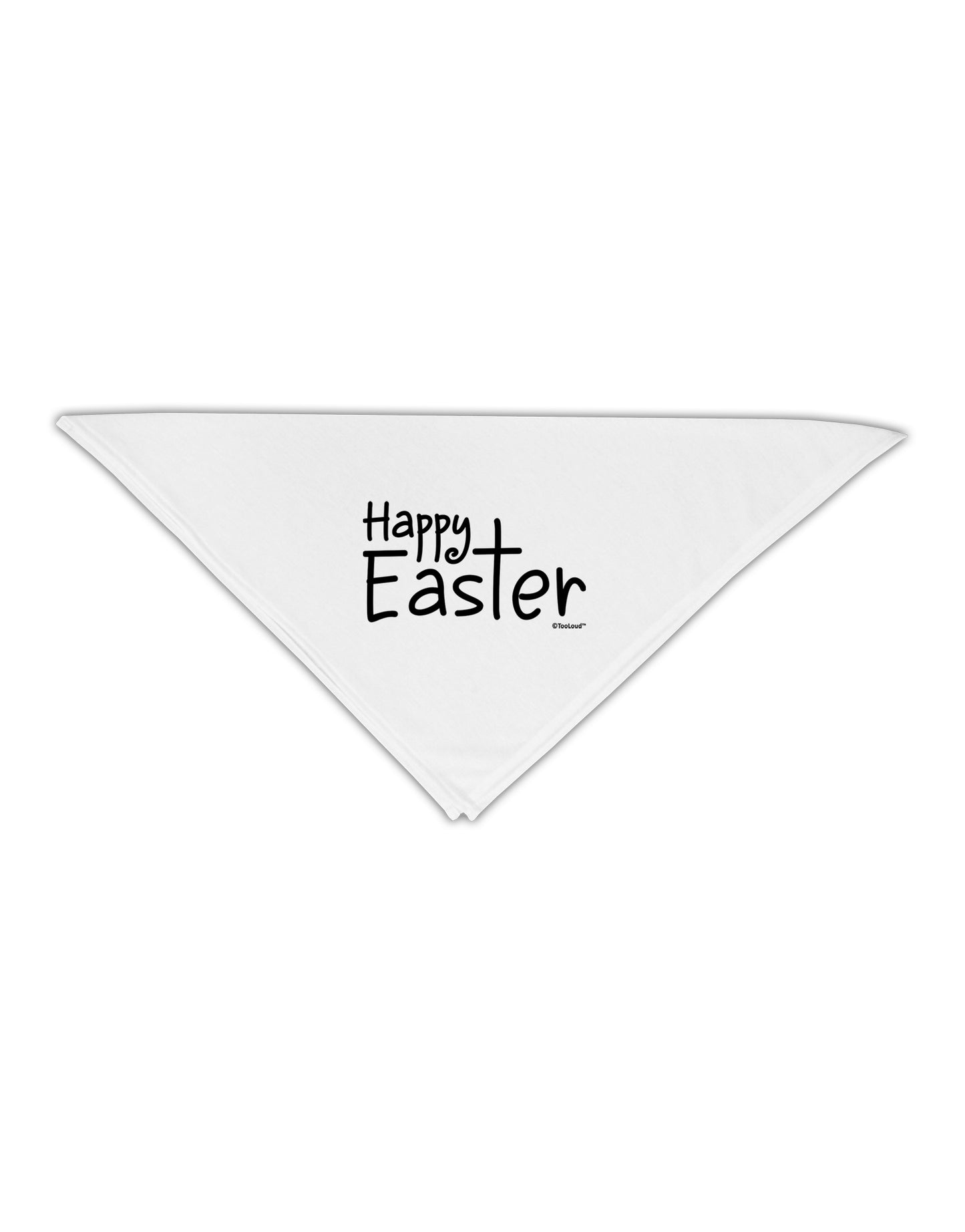 Happy Easter with Cross Adult 19" Square Bandana by TooLoud-Square Bandanas-TooLoud-White-One-Size-Adult-Davson Sales