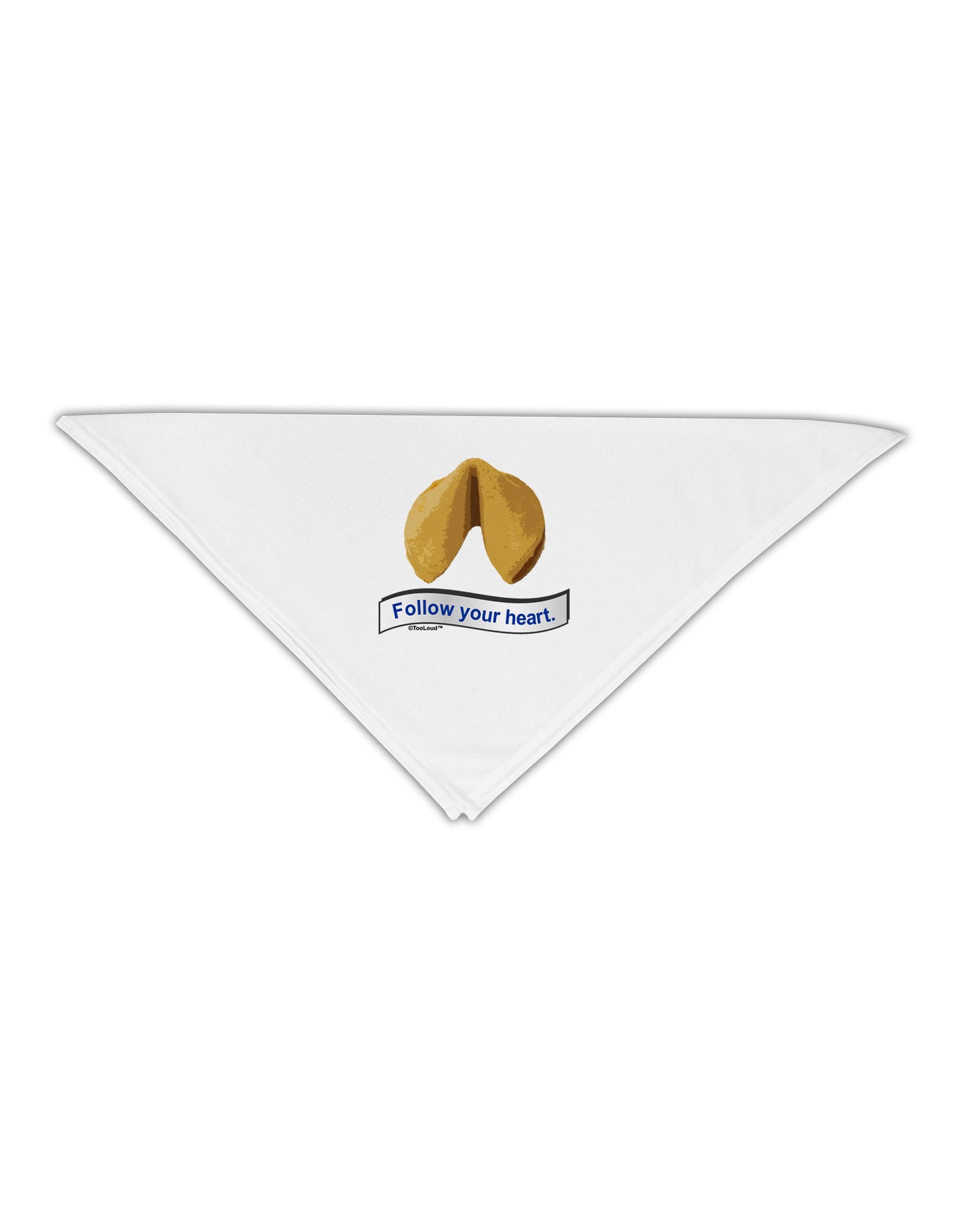 Follow Your Heart Fortune Adult 19" Square Bandana-Square Bandanas-TooLoud-White-One-Size-Adult-Davson Sales