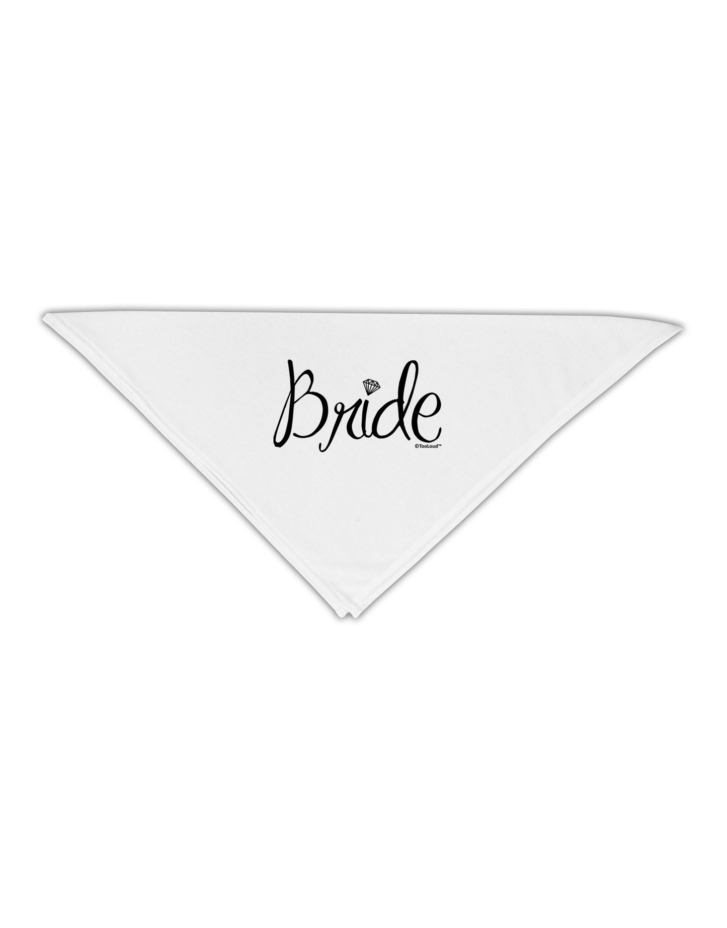 Bride Design - Diamond Adult 19" Square Bandana-Square Bandanas-TooLoud-White-One-Size-Adult-Davson Sales