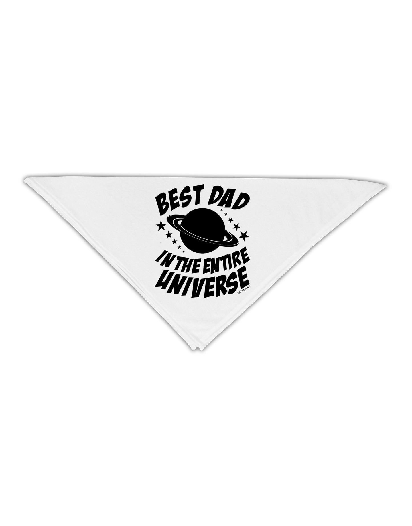 Best Dad in the Entire Universe Adult 19" Square Bandana-Square Bandanas-TooLoud-White-One-Size-Adult-Davson Sales