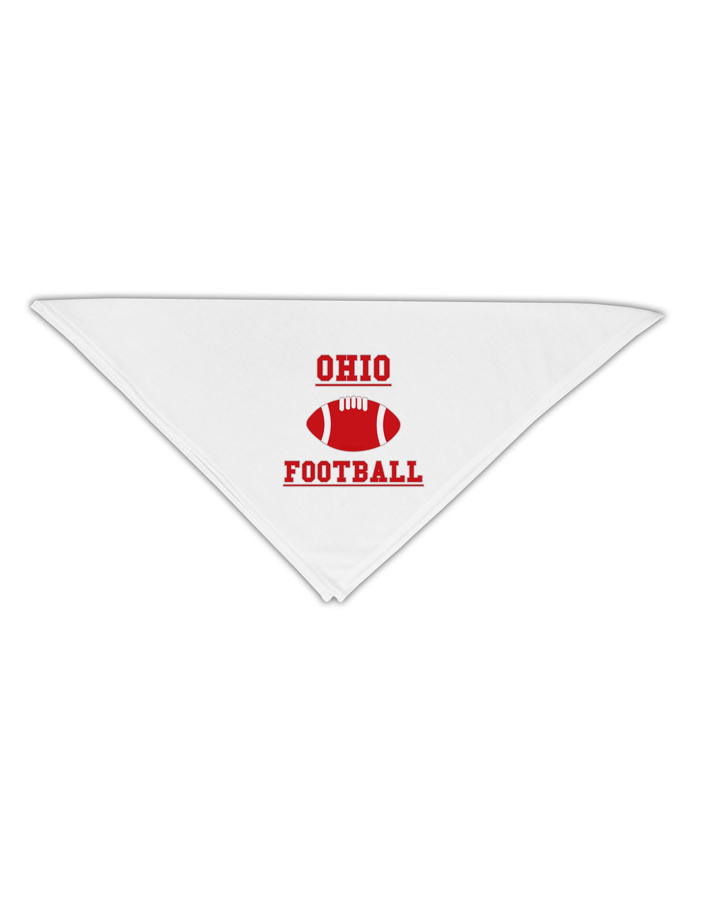 Ohio Football Adult 19" Square Bandana by TooLoud-Square Bandanas-TooLoud-White-One-Size-Adult-Davson Sales