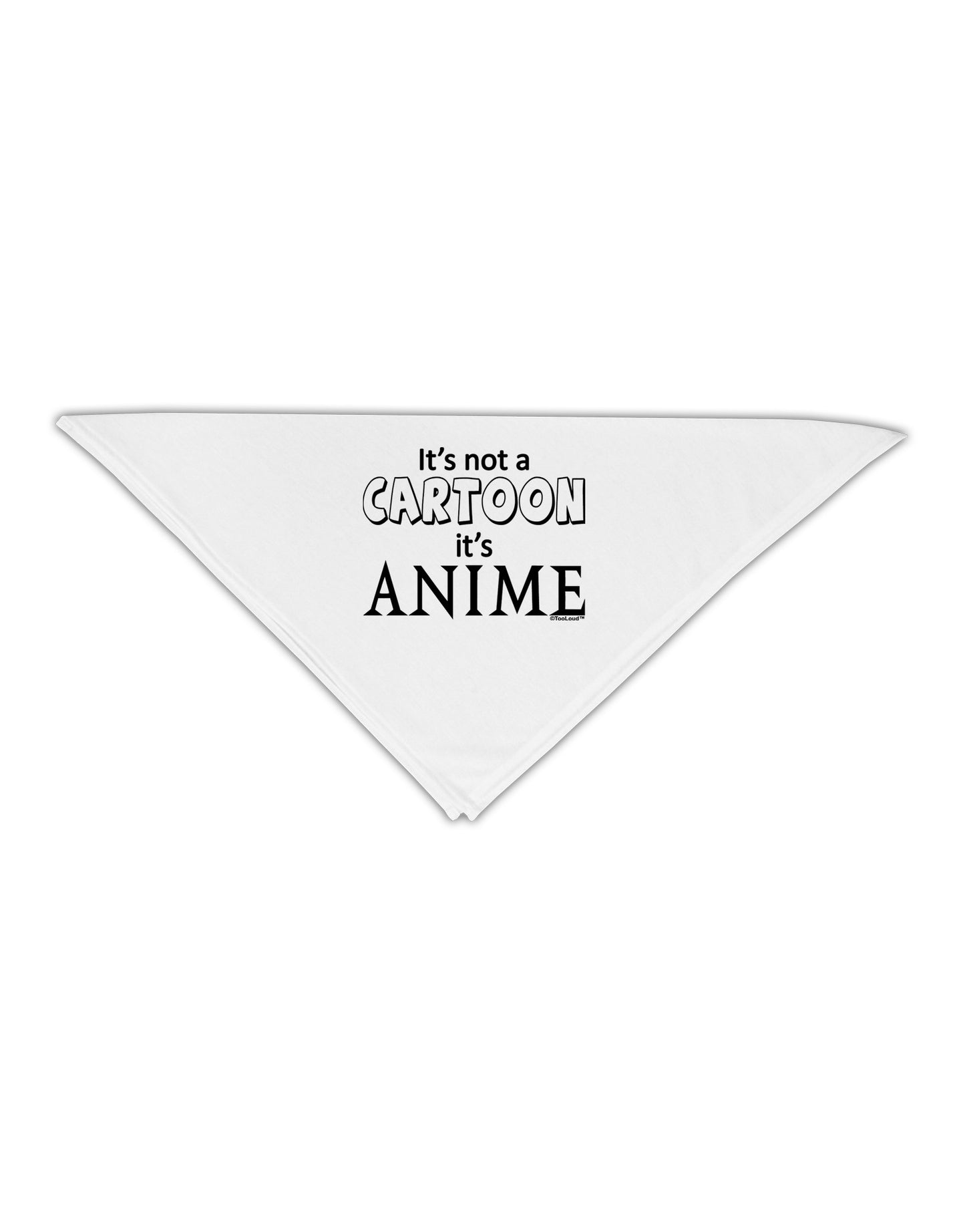 Not A Cartoon Text Adult 19" Square Bandana-Square Bandanas-TooLoud-White-One-Size-Adult-Davson Sales