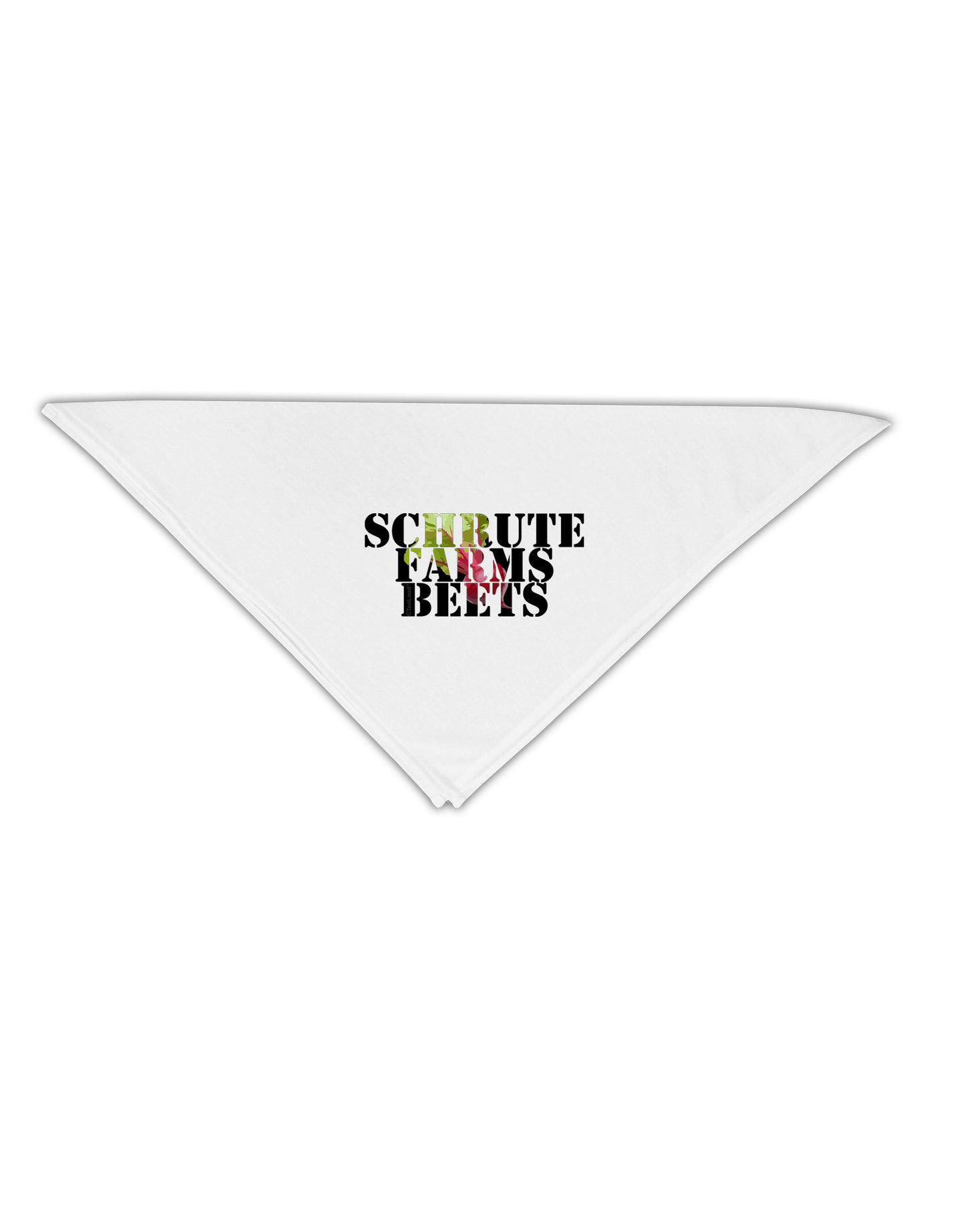 Schrute Farms Beets Adult 19" Square Bandana by TooLoud-Square Bandanas-TooLoud-White-One-Size-Adult-Davson Sales