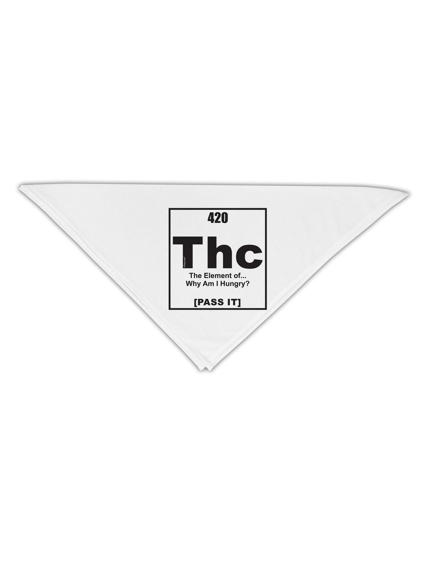 420 Element THC Funny Stoner Adult 19" Square Bandana by TooLoud-Square Bandanas-TooLoud-White-One-Size-Adult-Davson Sales