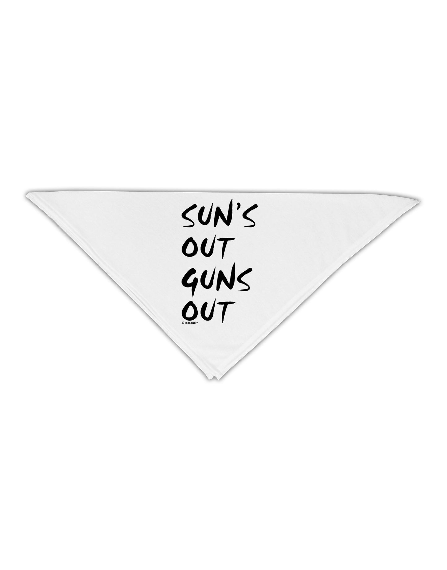 Suns Out Guns Out Adult 19" Square Bandana-Square Bandanas-TooLoud-White-One-Size-Adult-Davson Sales