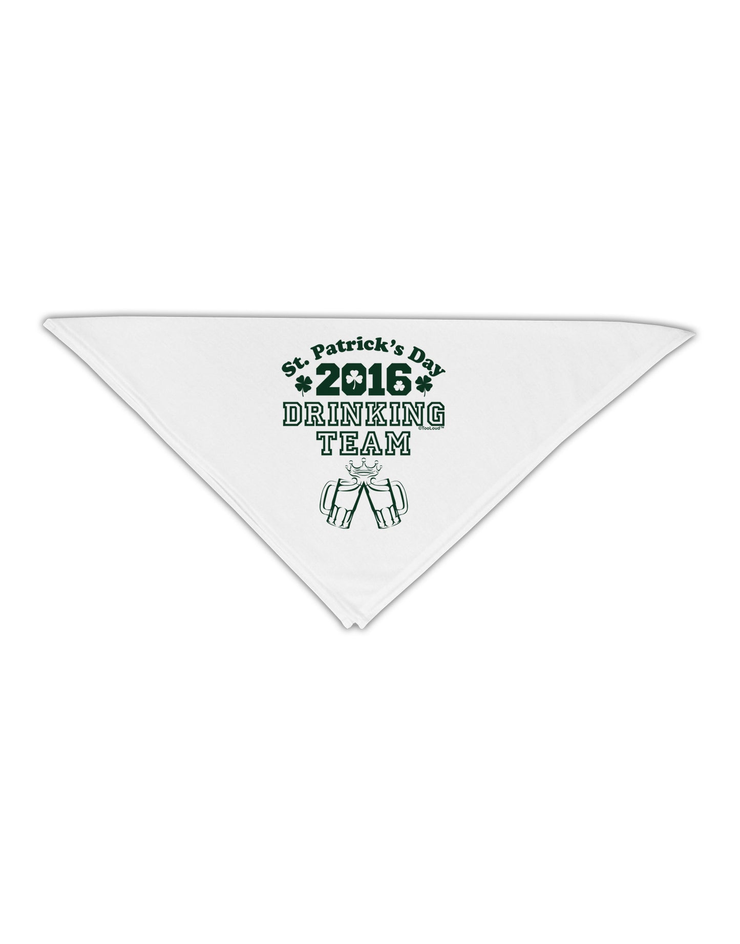 St Patricks Day Drinking Team Adult 19" Square Bandana-Square Bandanas-TooLoud-White-One-Size-Adult-Davson Sales