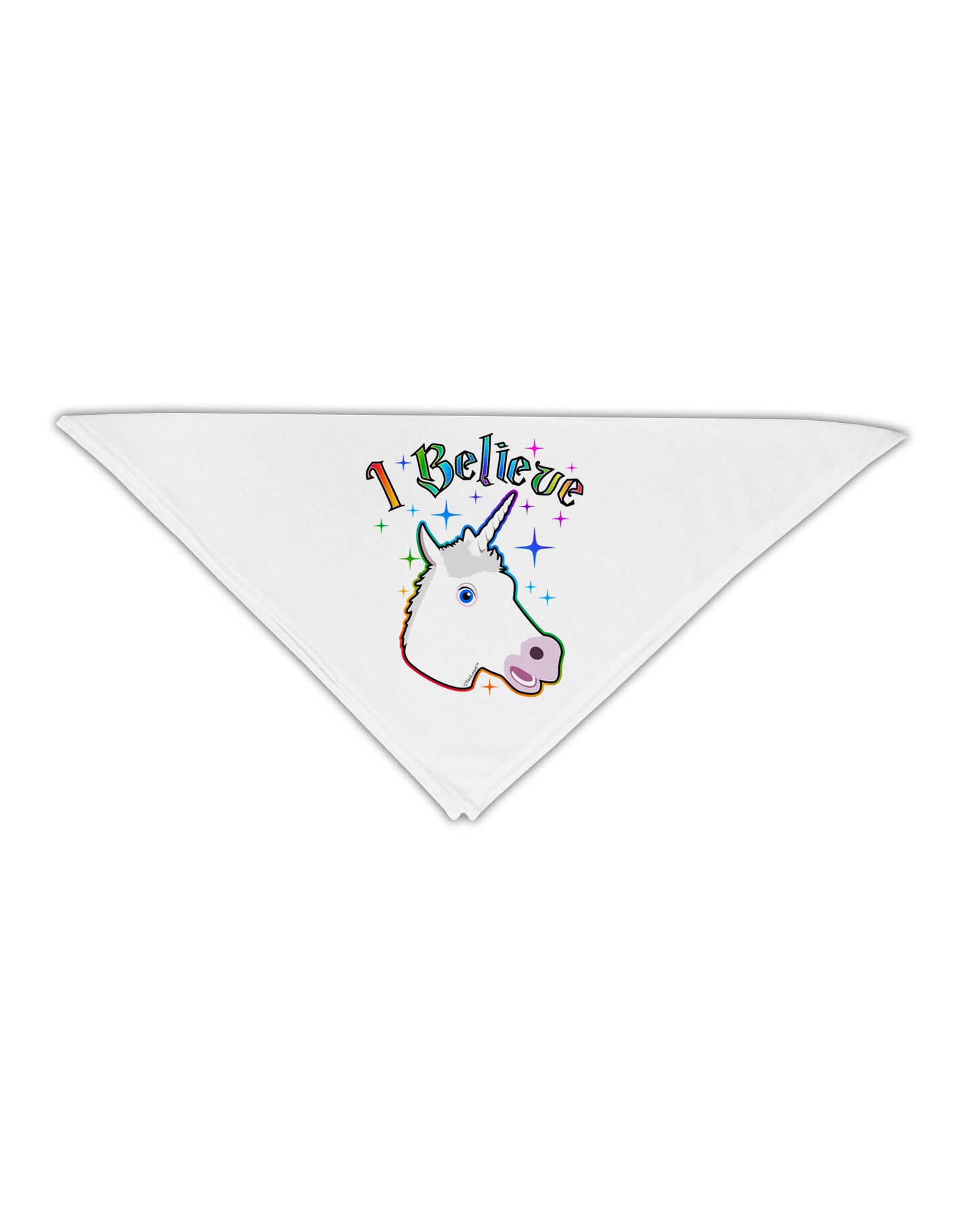 I Believe in Unicorns Adult 19" Square Bandana-Square Bandanas-TooLoud-White-One-Size-Adult-Davson Sales