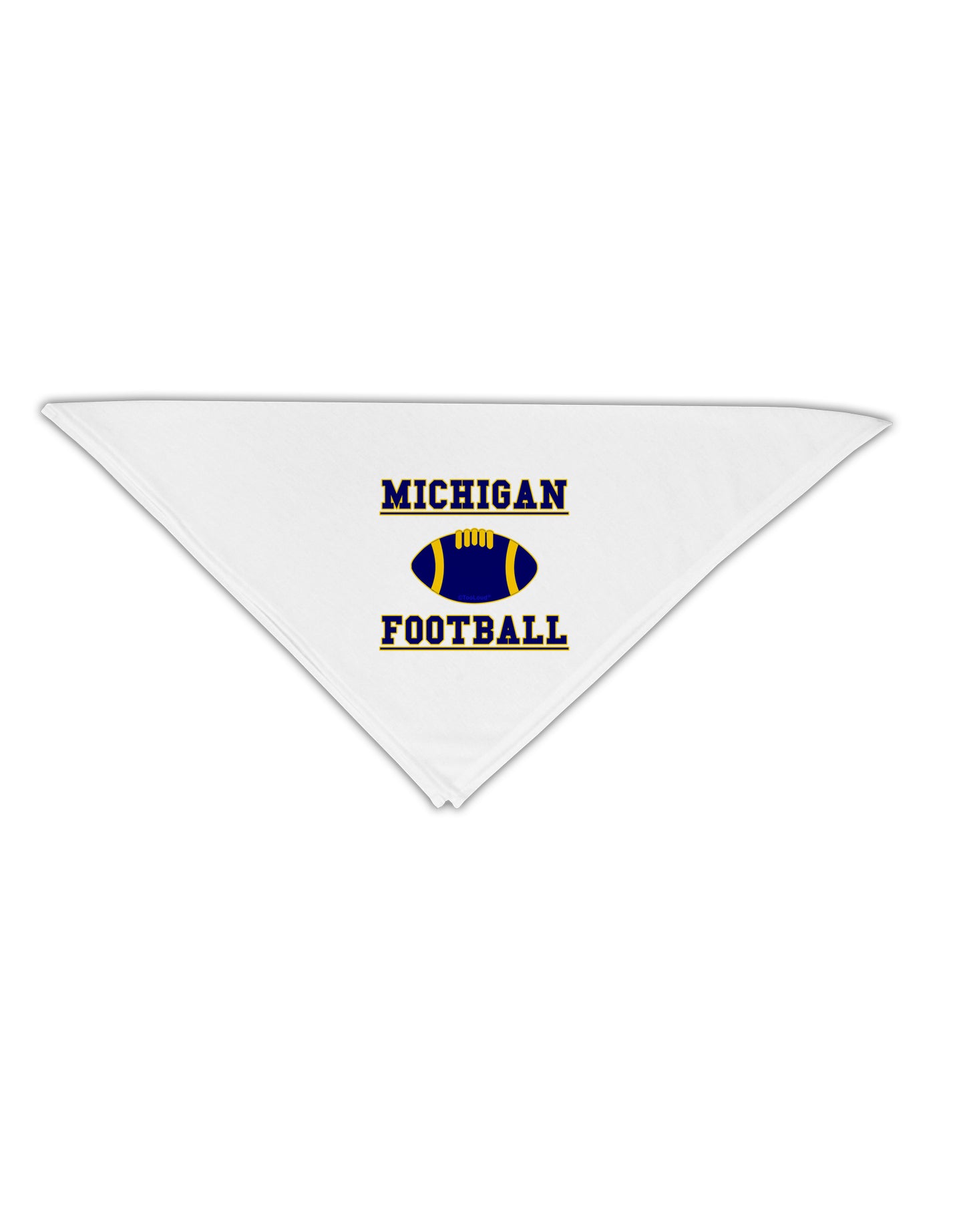 Michigan Football Adult 19" Square Bandana by TooLoud-Square Bandanas-TooLoud-White-One-Size-Adult-Davson Sales