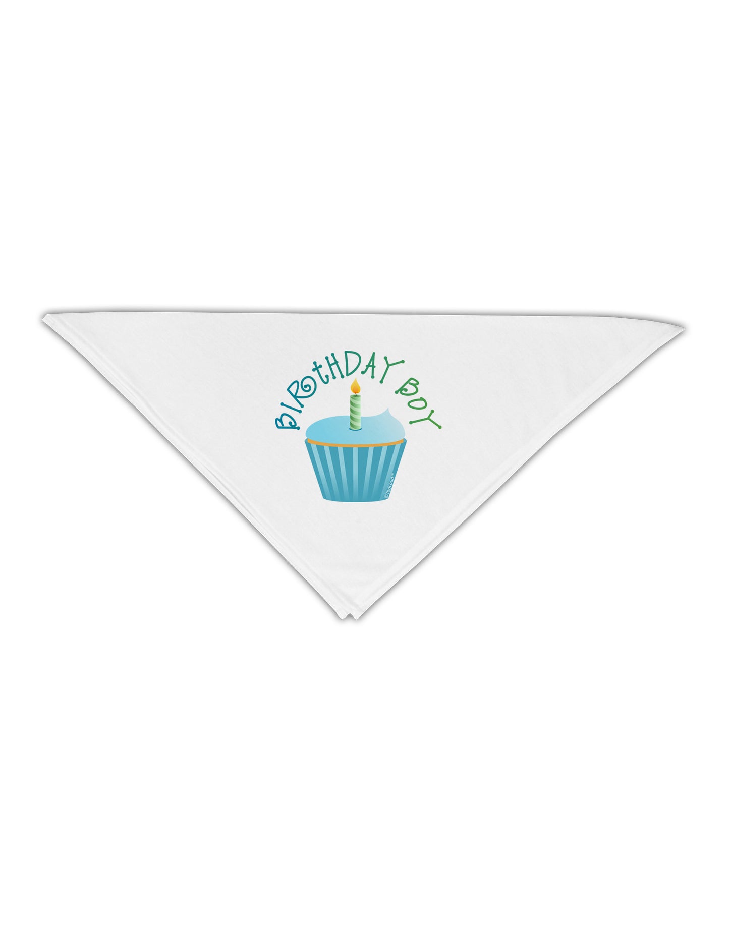 Birthday Boy - Candle Cupcake Adult 19" Square Bandana by TooLoud-Square Bandanas-TooLoud-White-One-Size-Adult-Davson Sales