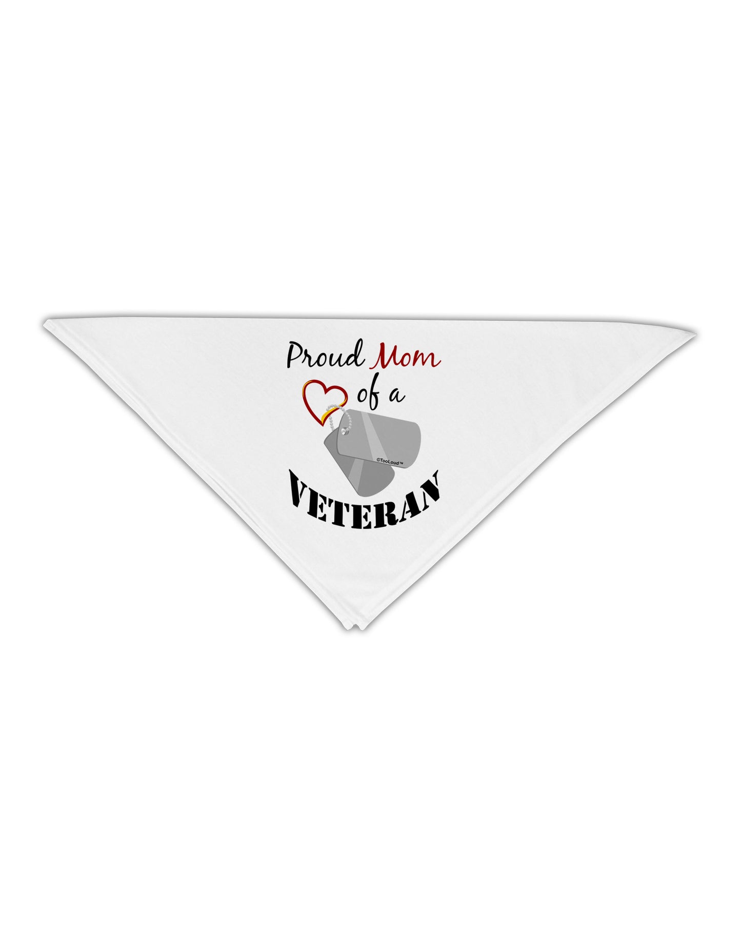 Mom of Veteran Adult 19" Square Bandana-Square Bandanas-TooLoud-White-One-Size-Adult-Davson Sales