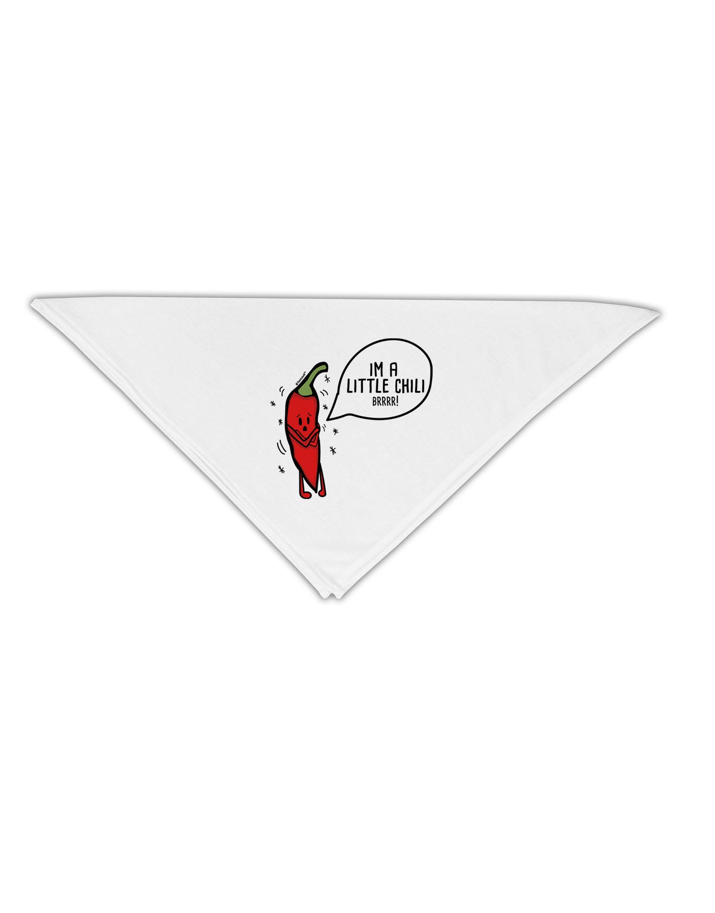 I'm a Little Chilli Adult 19 Inch Square Bandana-Bandanas-TooLoud-White-One-Size-Adult-Davson Sales