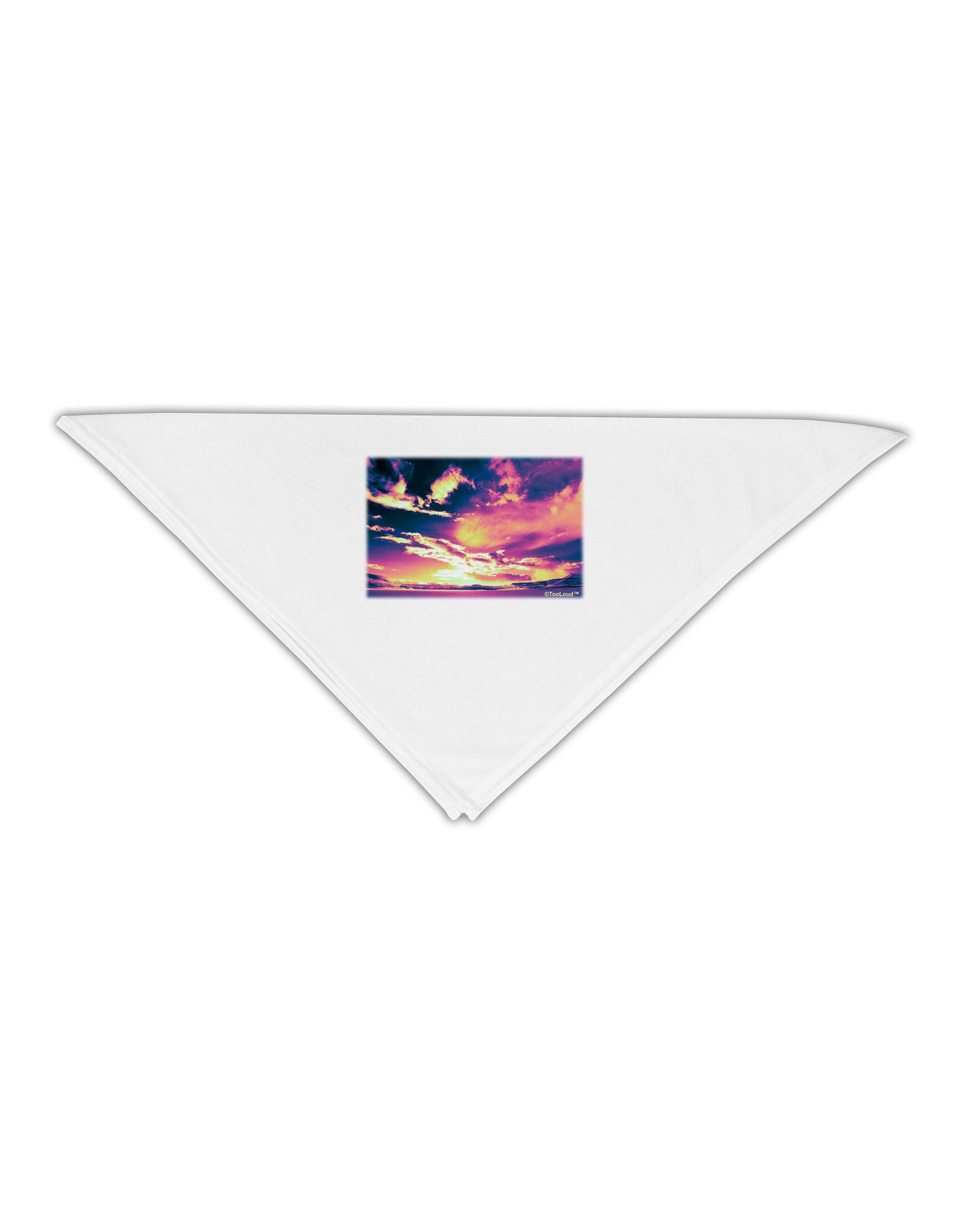 Blue Mesa Reservoir Surreal Adult 19" Square Bandana-Square Bandanas-TooLoud-White-One-Size-Adult-Davson Sales