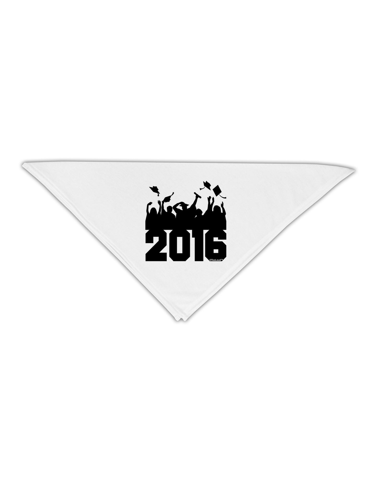 Current Year Graduation BnW Adult 19" Square Bandana-Square Bandanas-TooLoud-White-One-Size-Adult-Davson Sales
