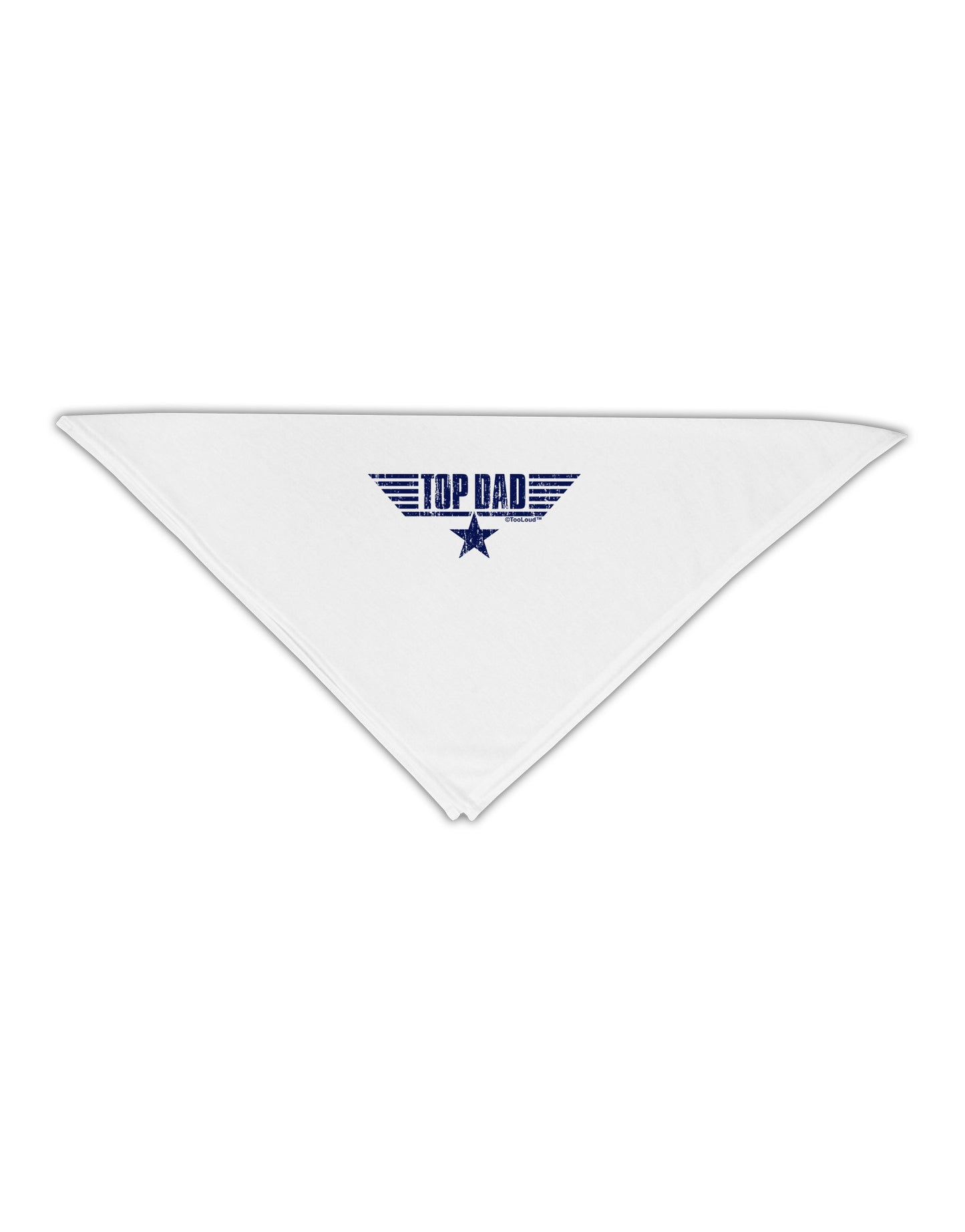 Top Dad Father's Day Adult 19" Square Bandana-Square Bandanas-TooLoud-White-One-Size-Adult-Davson Sales