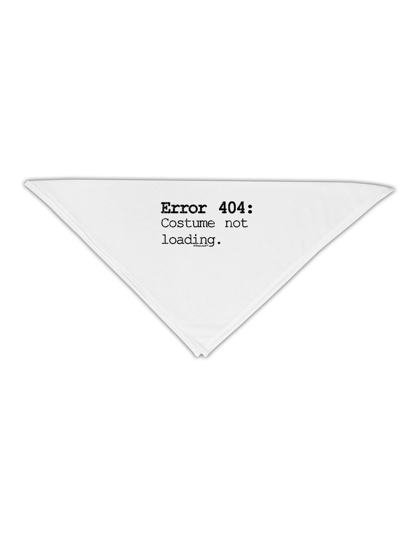 Error 404 Costume Distressed Adult 19" Square Bandana-Square Bandanas-TooLoud-White-One-Size-Adult-Davson Sales