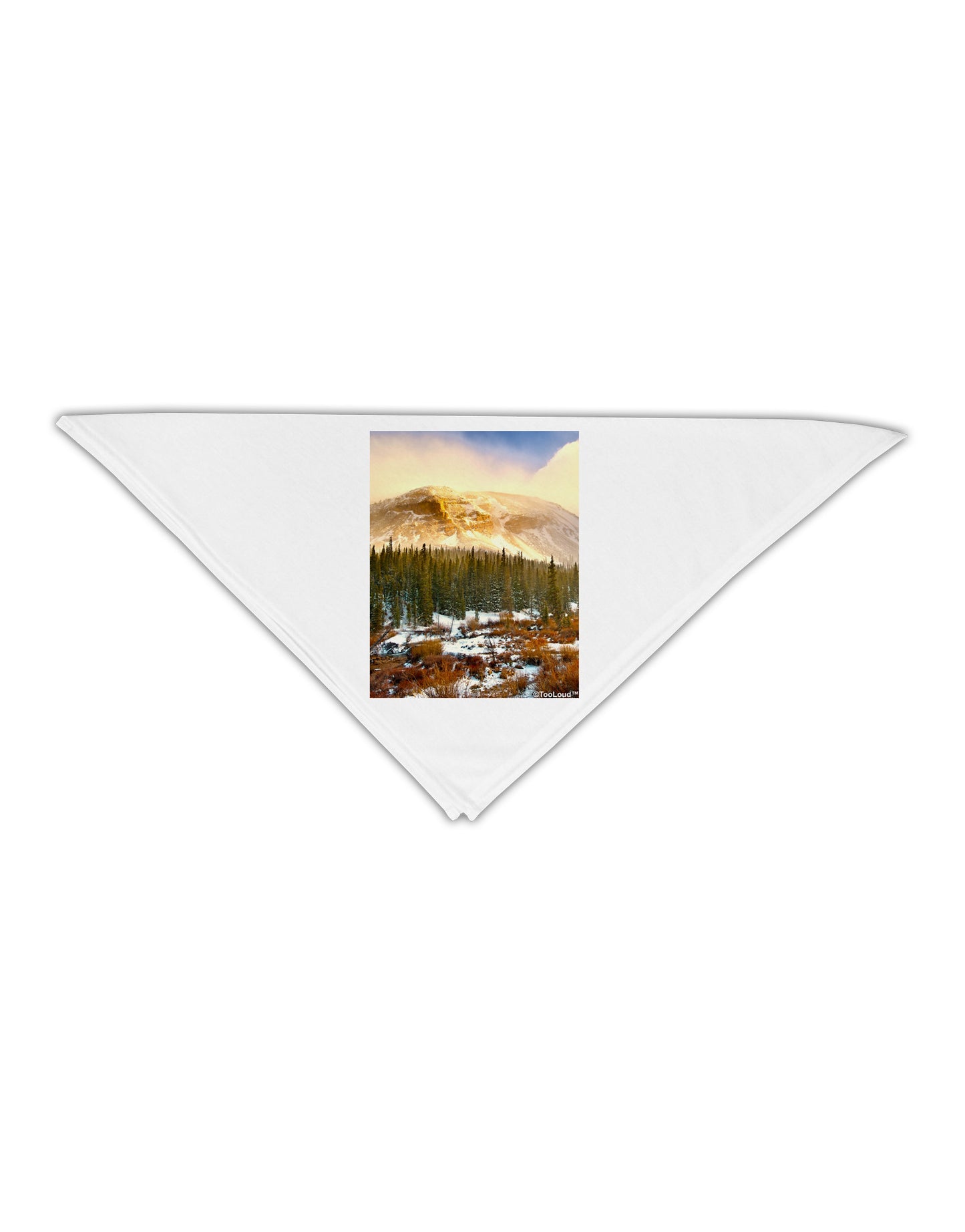 Nature Photography - Mountain Glow Adult 19" Square Bandana by-Square Bandanas-TooLoud-White-One-Size-Adult-Davson Sales