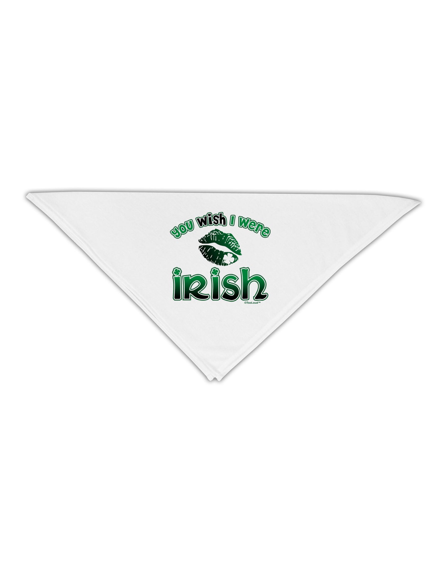 You Wish I Were Irish Adult 19" Square Bandana-Square Bandanas-TooLoud-White-One-Size-Adult-Davson Sales
