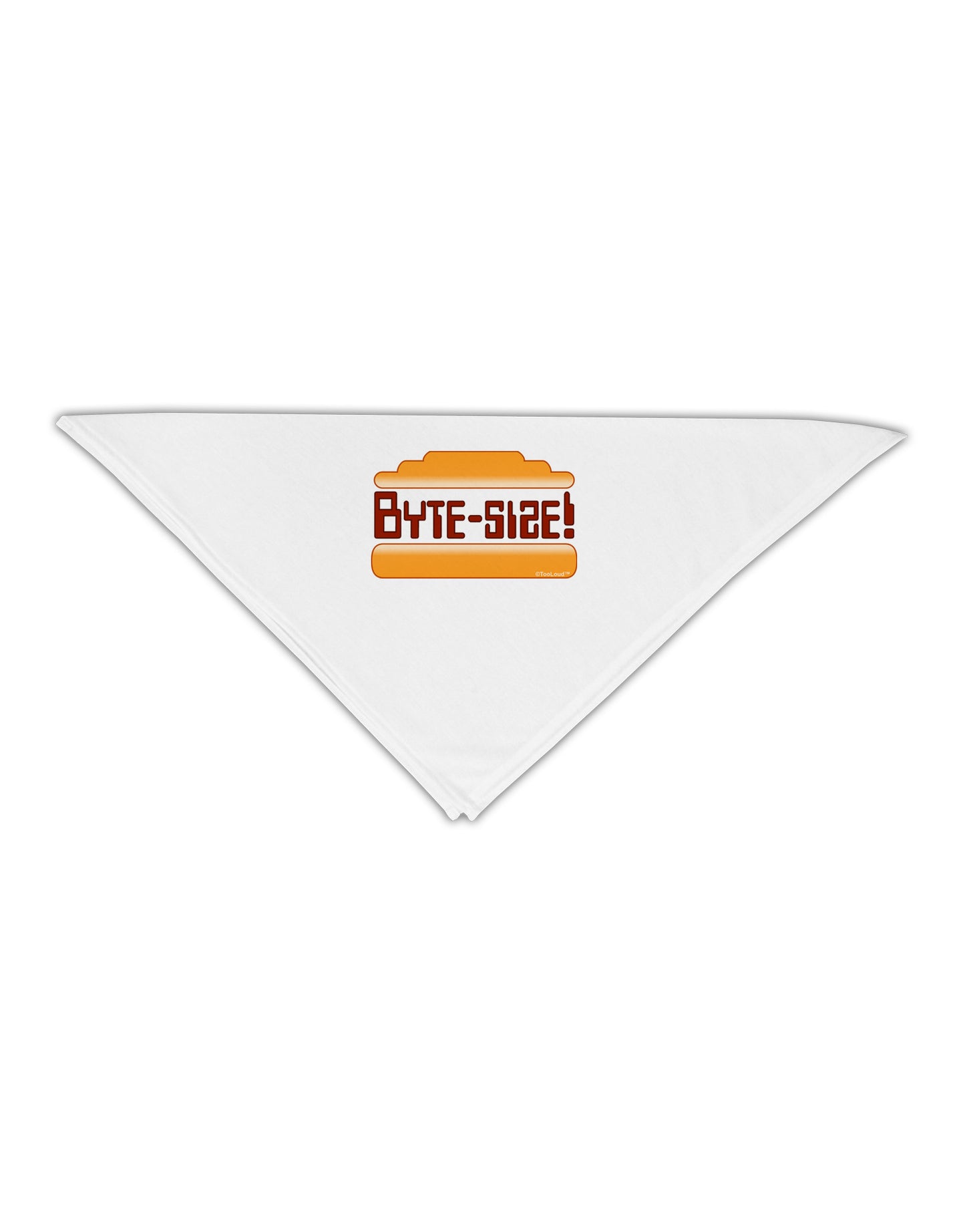 Byte Size Adult 19" Square Bandana-Square Bandanas-TooLoud-White-One-Size-Adult-Davson Sales