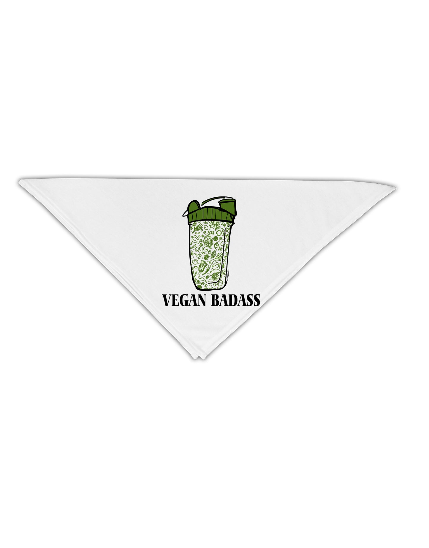 Vegan Badass Blender Bottle Adult 19 Inch Square Bandana-Bandanas-TooLoud-White-One-Size-Adult-Davson Sales