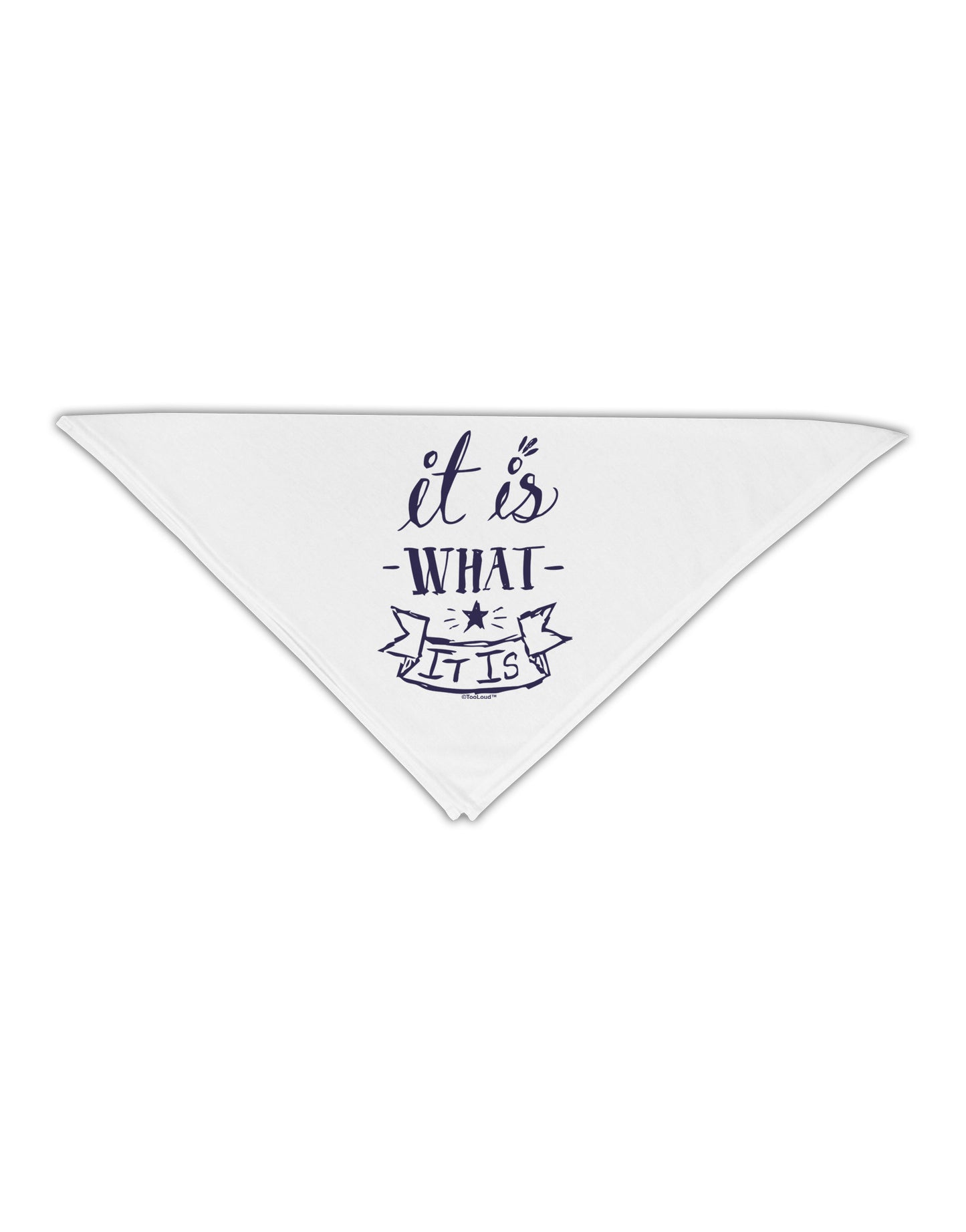 It Is What It Is Adult 19" Square Bandana-Square Bandanas-TooLoud-White-One-Size-Adult-Davson Sales