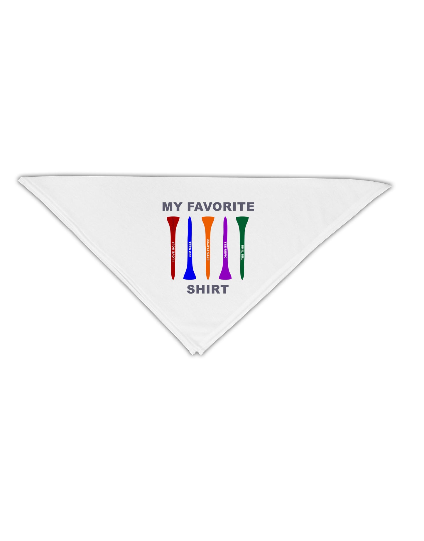 My Favorite Tee Shirt Adult 19" Square Bandana by TooLoud-Square Bandanas-TooLoud-White-One-Size-Adult-Davson Sales