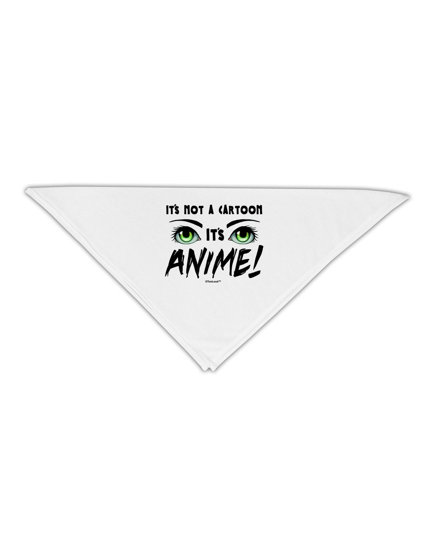 Not A Cartoon Eyes Green Adult 19" Square Bandana-Square Bandanas-TooLoud-White-One-Size-Adult-Davson Sales